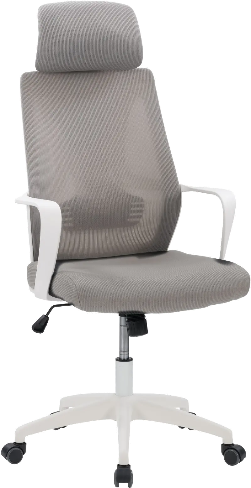 Workspace Gray and White Mesh Office Chair