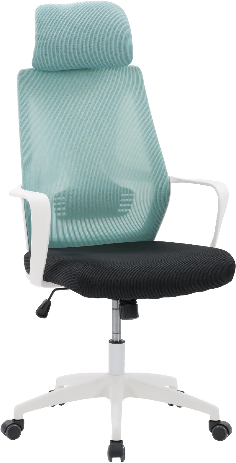 Workspace Teal and Black Mesh Office Chair
