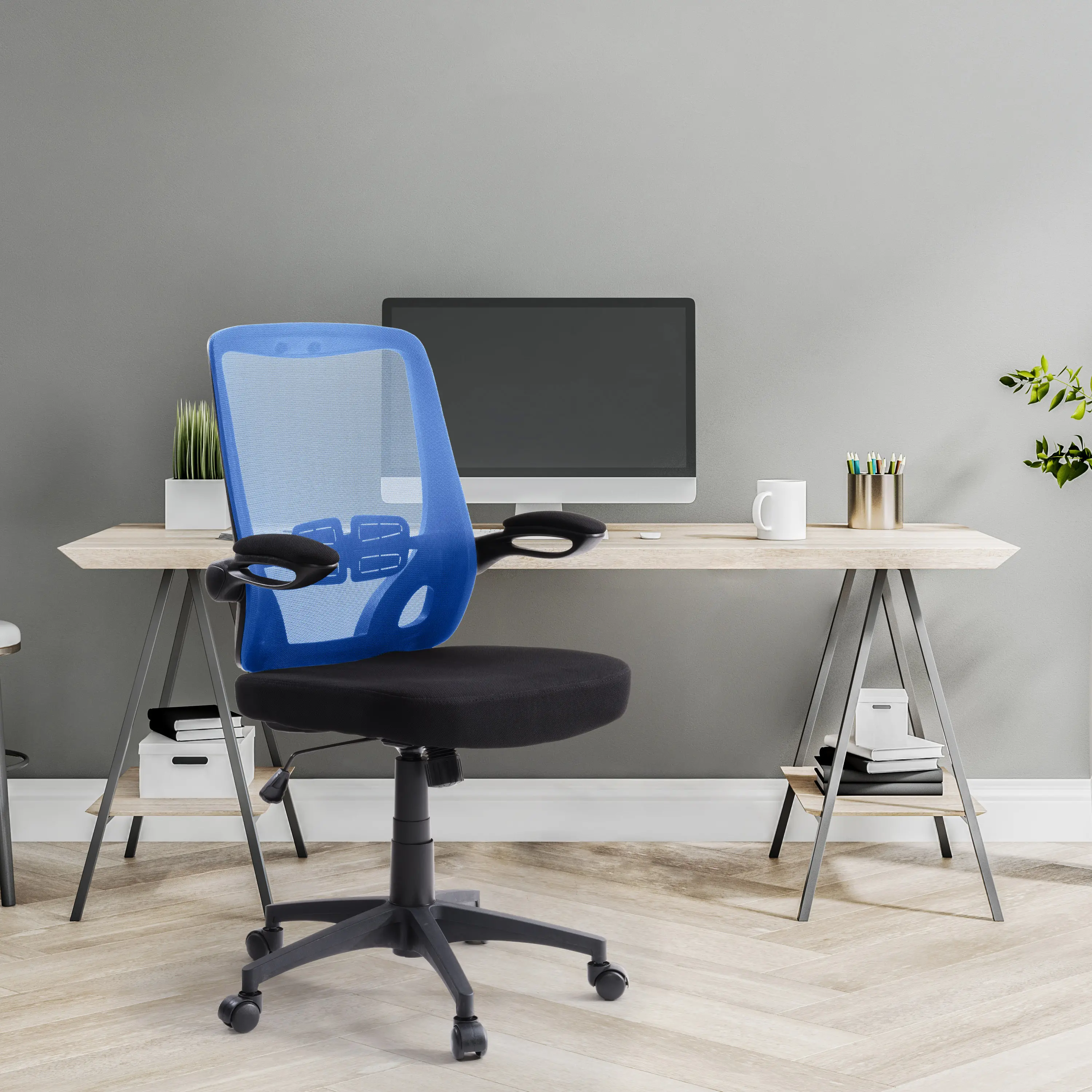 Workspace Blue Mesh Office Chair-2