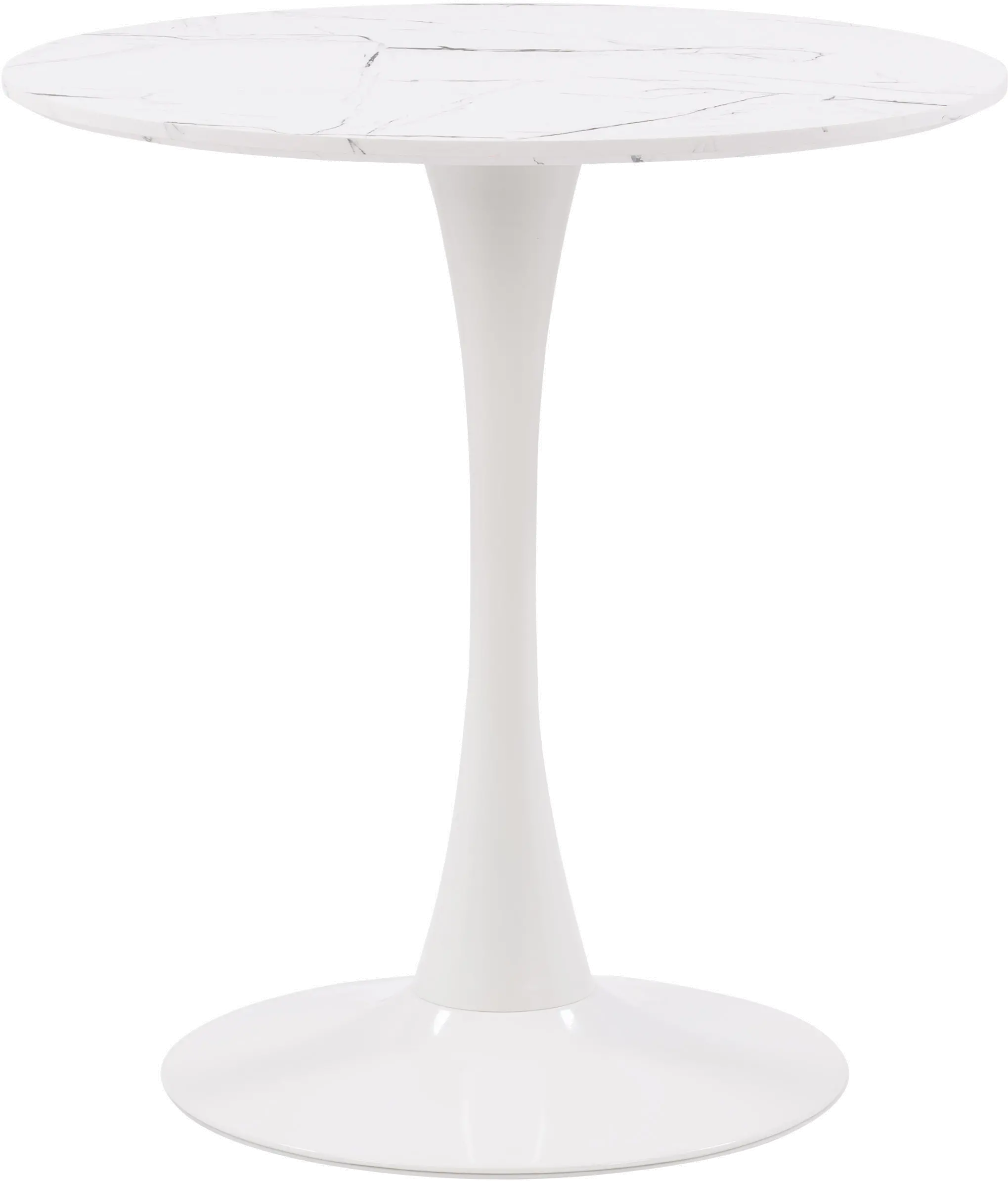 Ivo White Marble Bistro Table-1