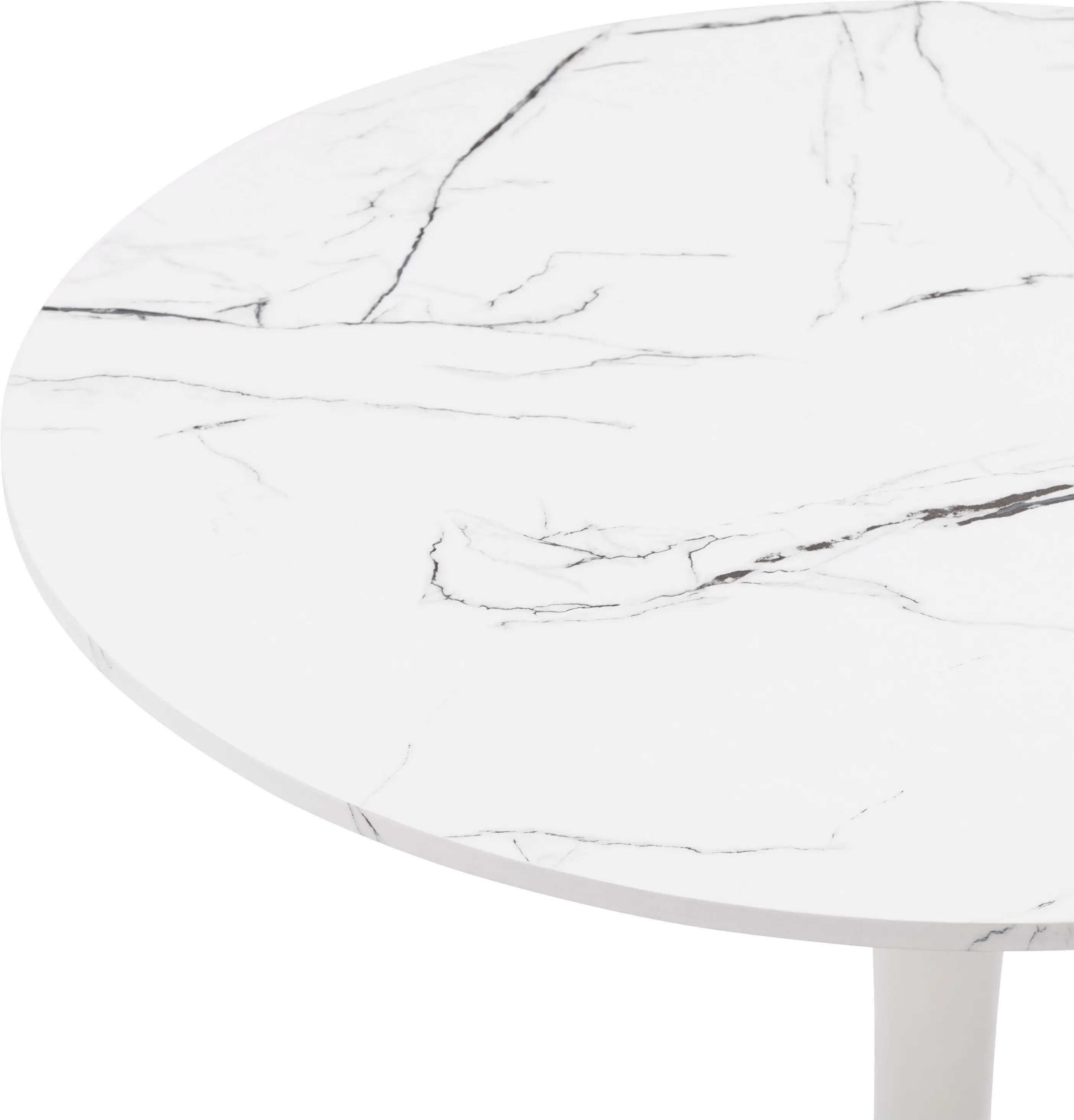 Ivo White Marble Bistro Table-3