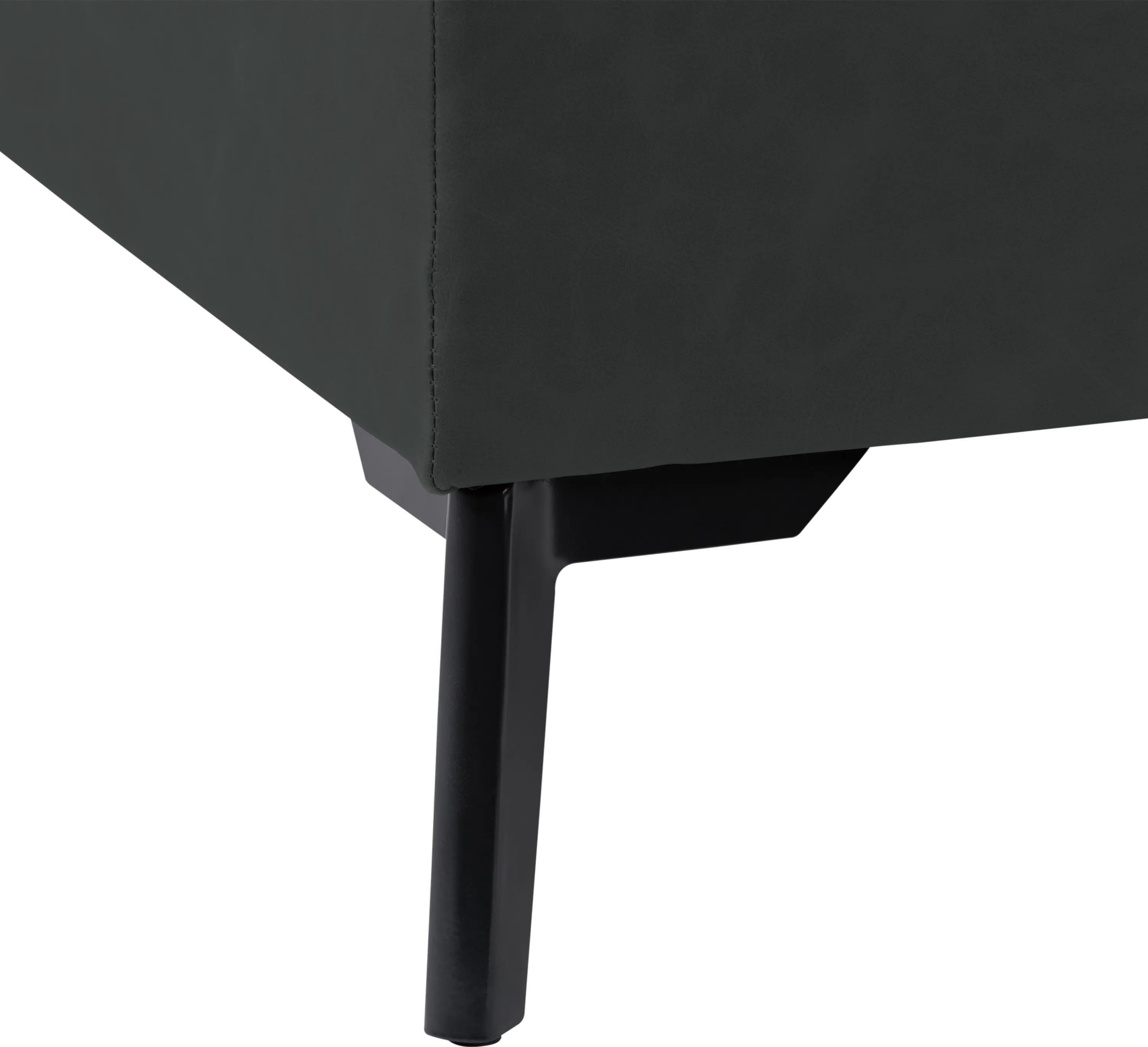 Linden Black Square Storage Ottoman-6