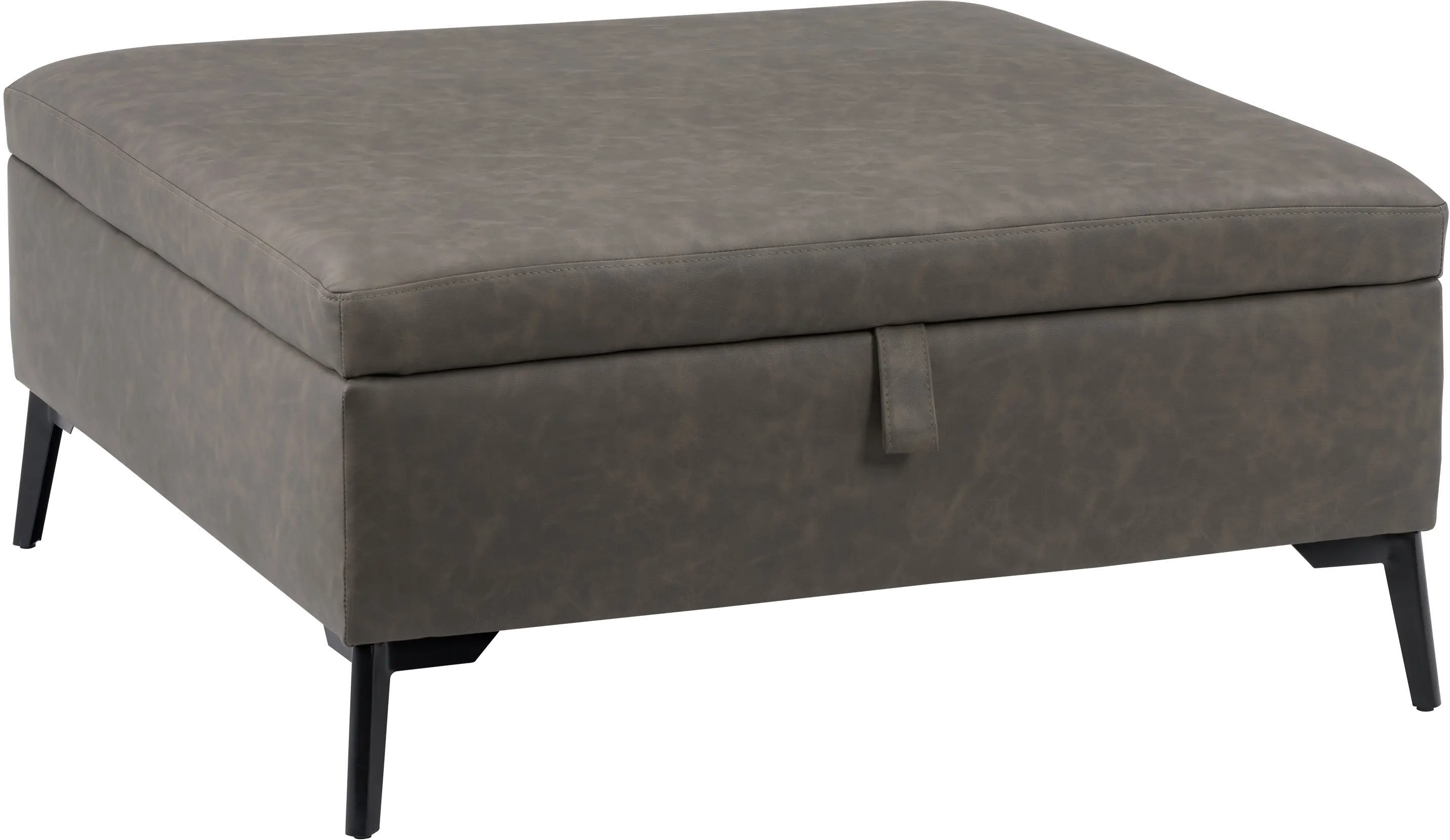 Linden Gray Square Storage Ottoman-3