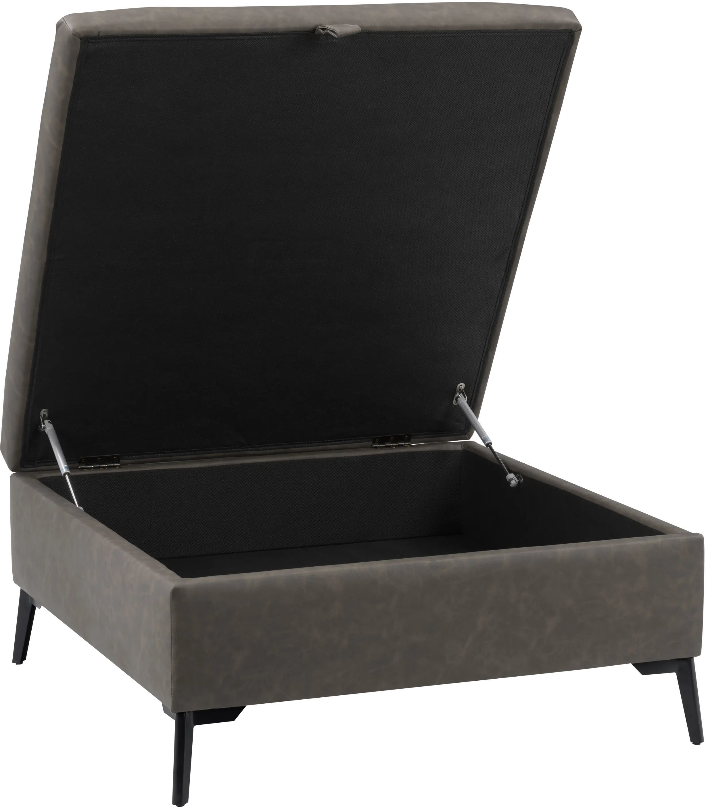 Linden Gray Square Storage Ottoman-4
