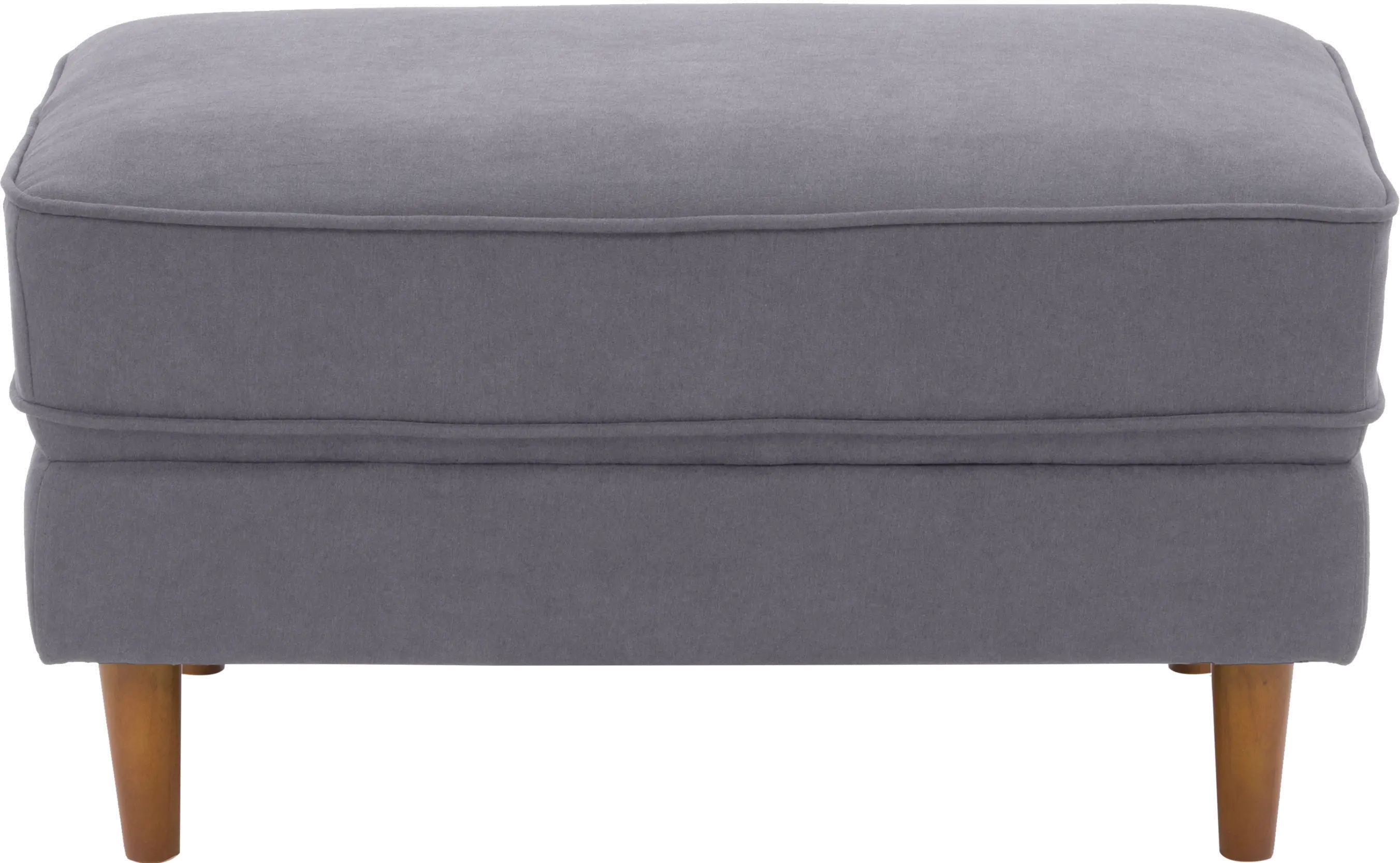 Mulberry Gray Upholstered Ottoman-1