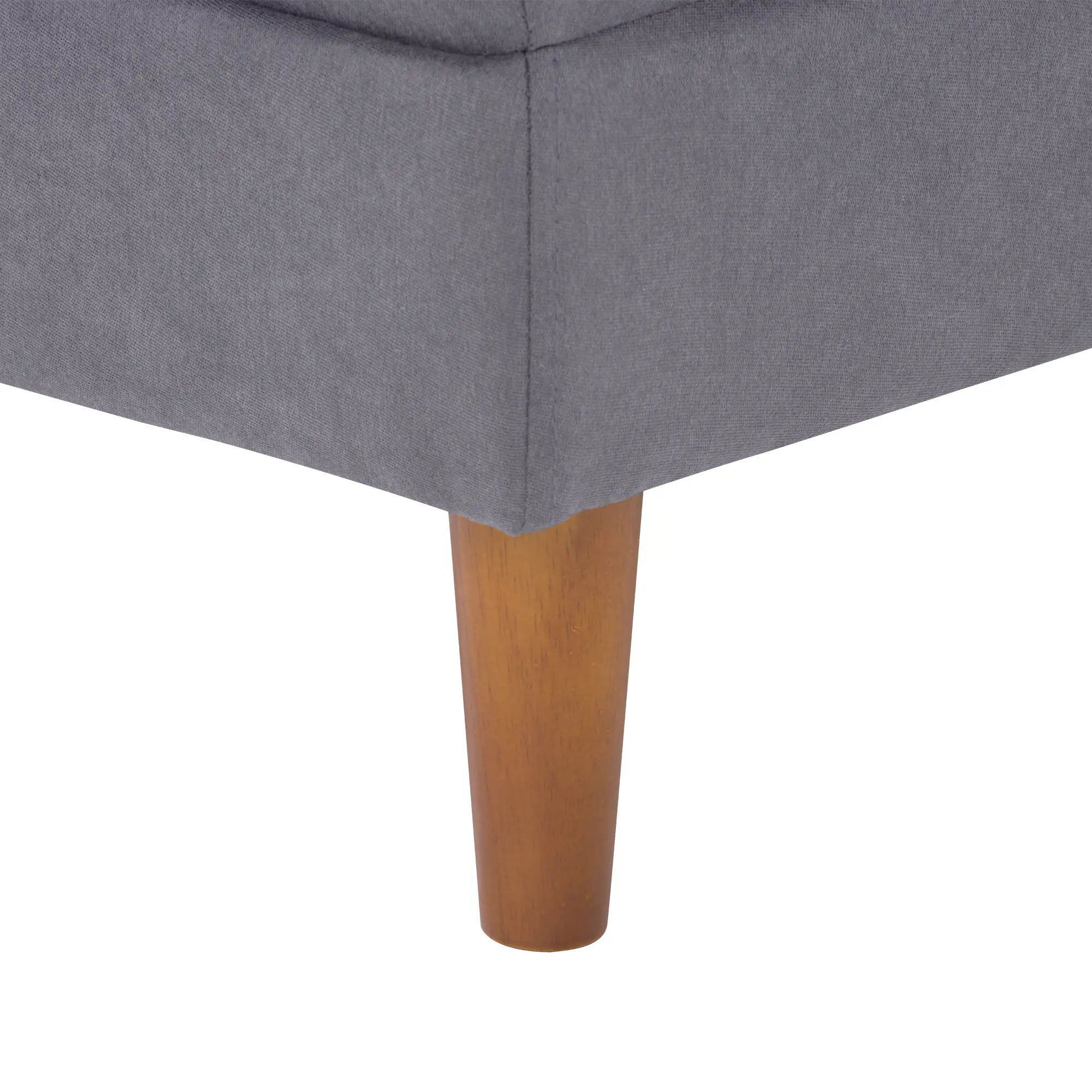 Close-up of gray upholstery fabric texture