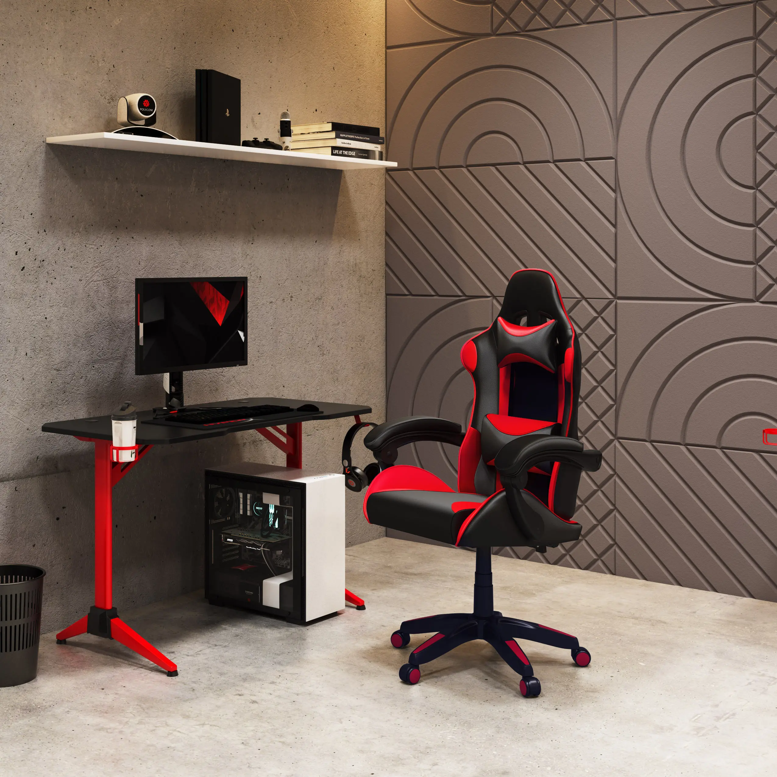 Ravagers Black and Red Gaming Chair-2