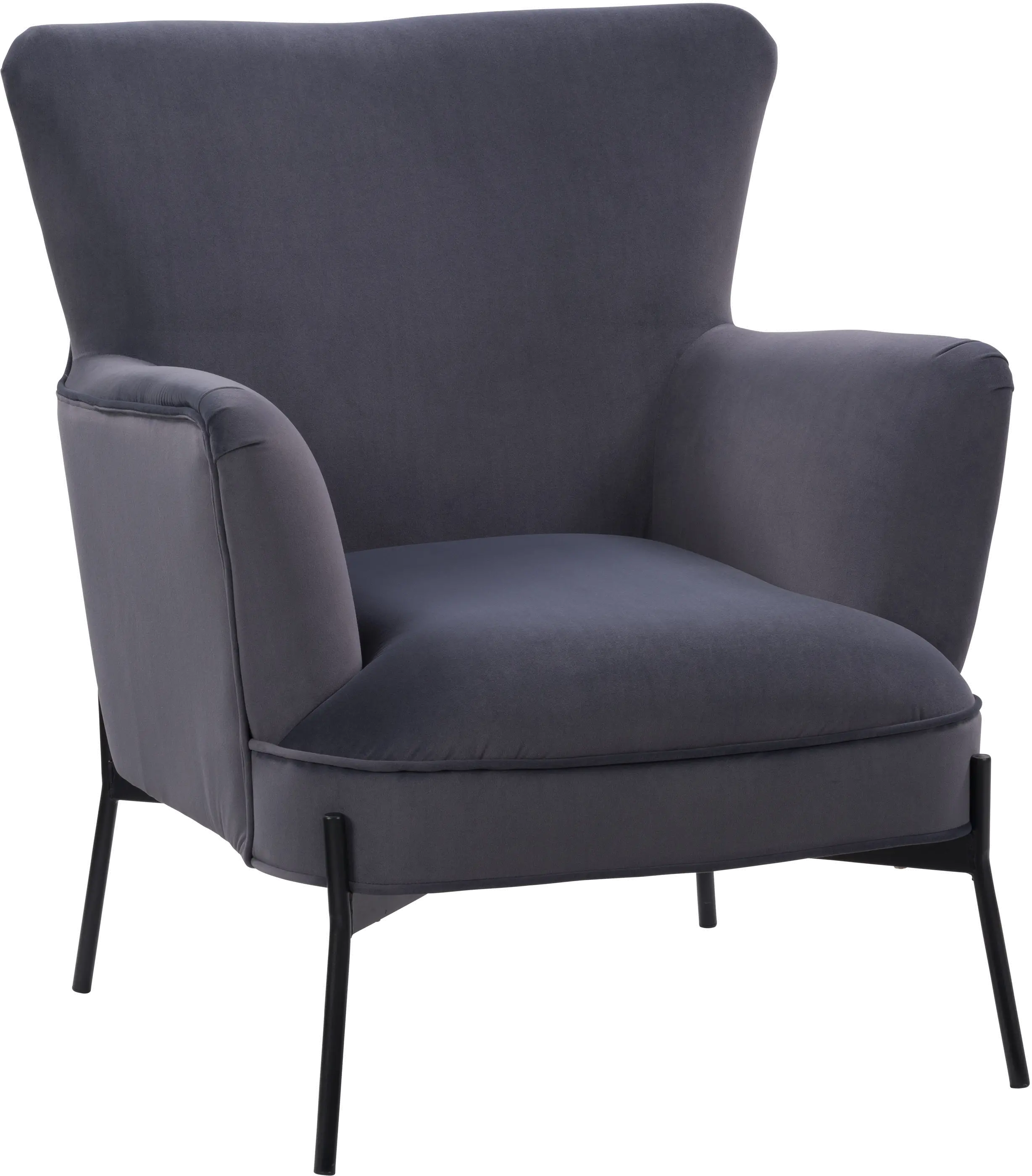 Elwood Gray Wingback Accent Chair-3