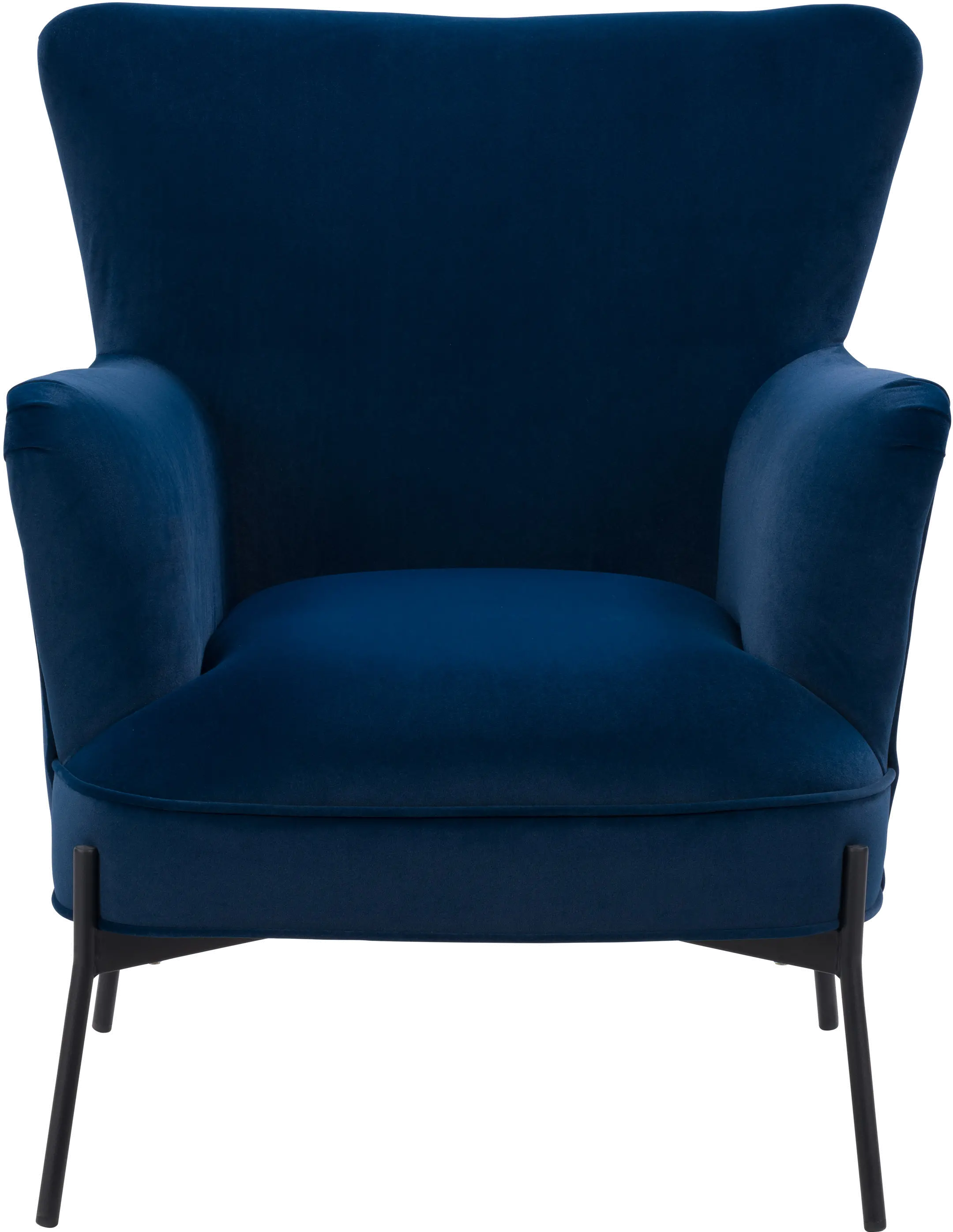 Elwood Blue Wingback Accent Chair-1