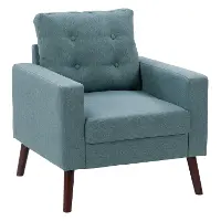 Elwood Light Green Tufted Accent Chair