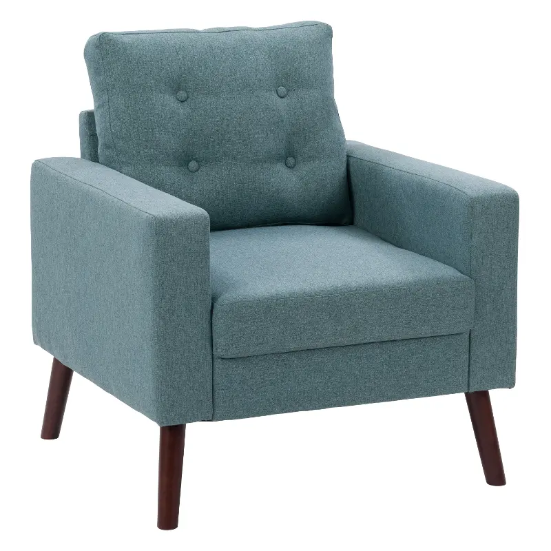 Elwood Light Green Tufted Accent Chair