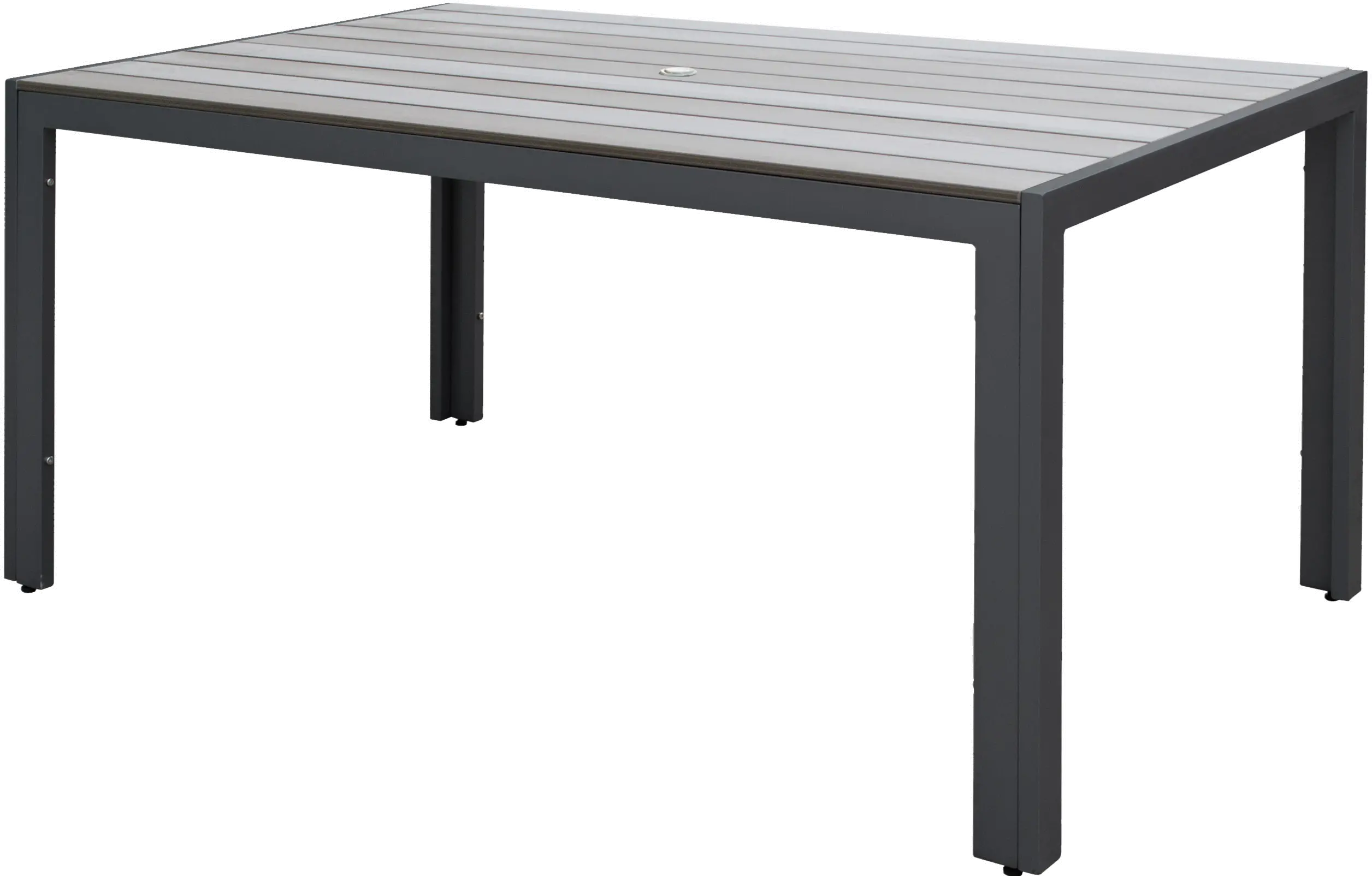 Gallant Sun Bleached Black Rectangle Patio Table-3