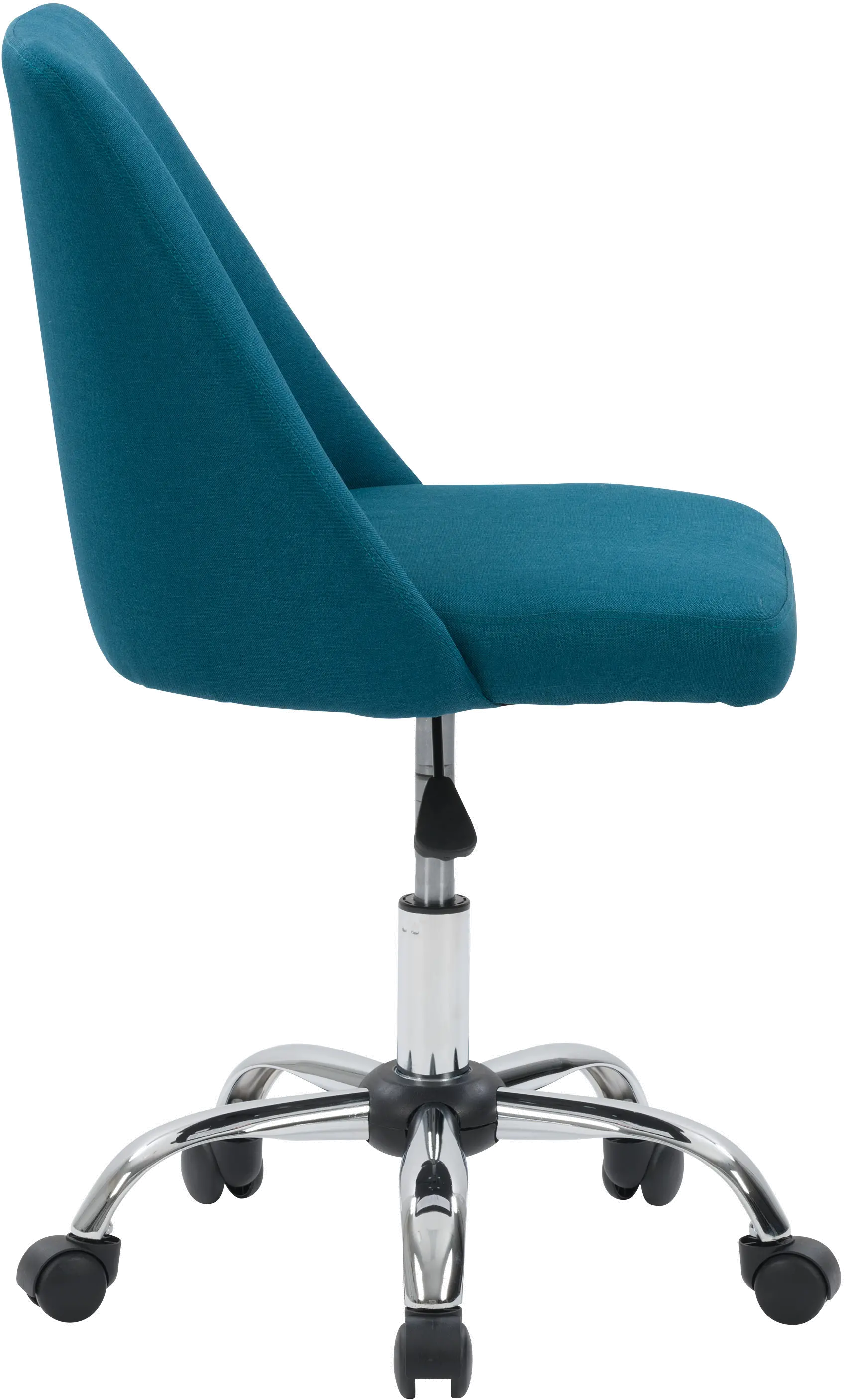 Marlowe Blue Upholstered Armless Office Chair RC Willey