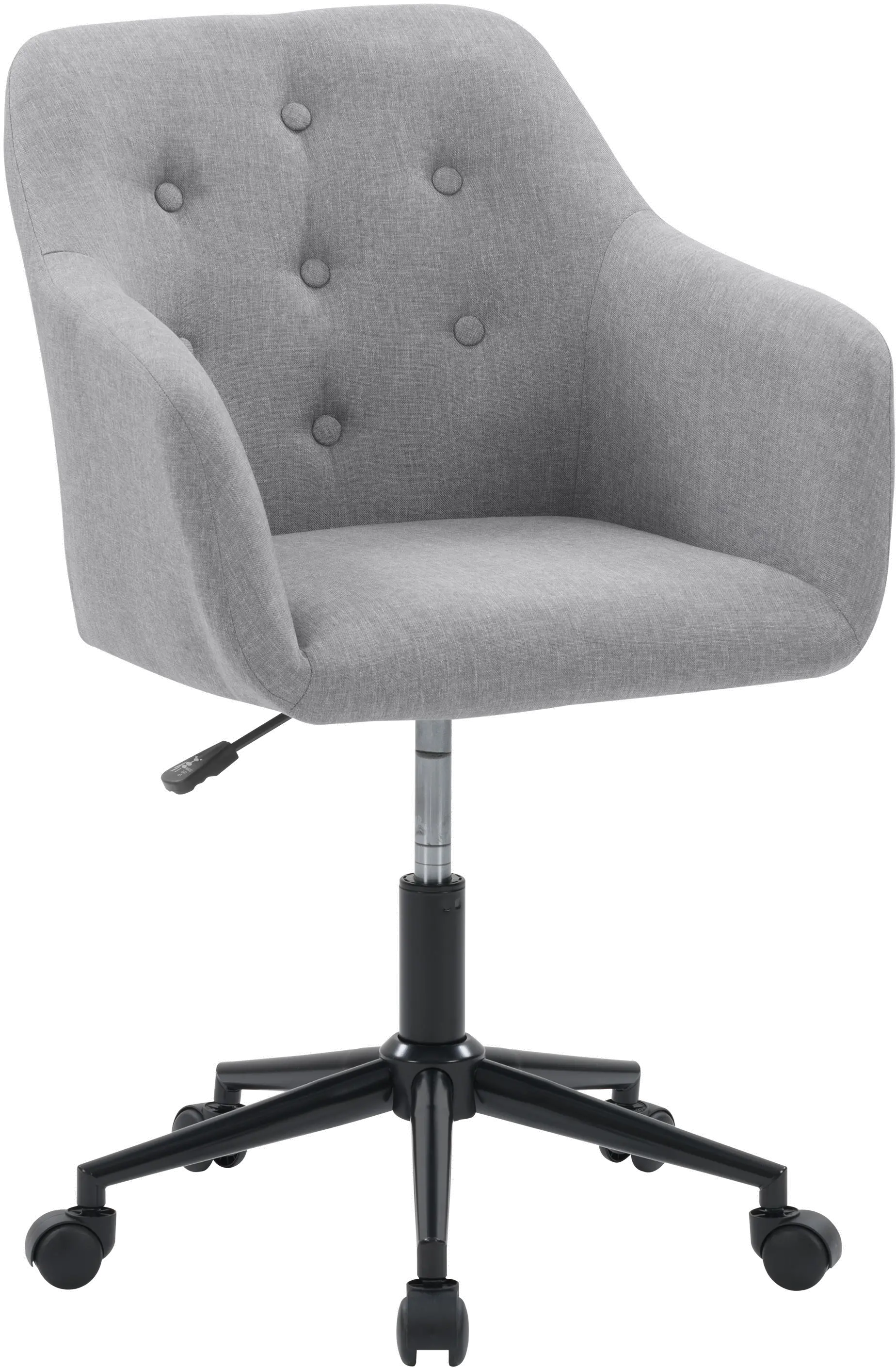 Marlowe Light Gray Button Tufted Office Chair-3