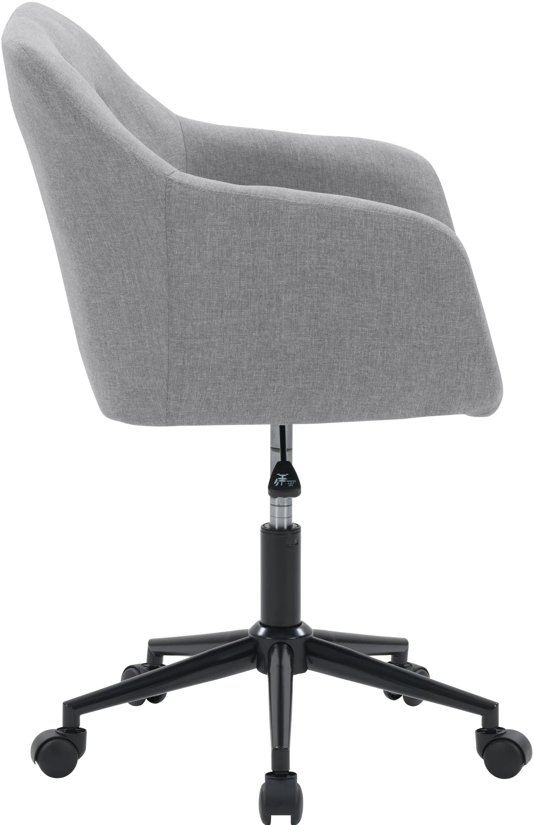 Marlowe Light Gray Button Tufted Office Chair-4