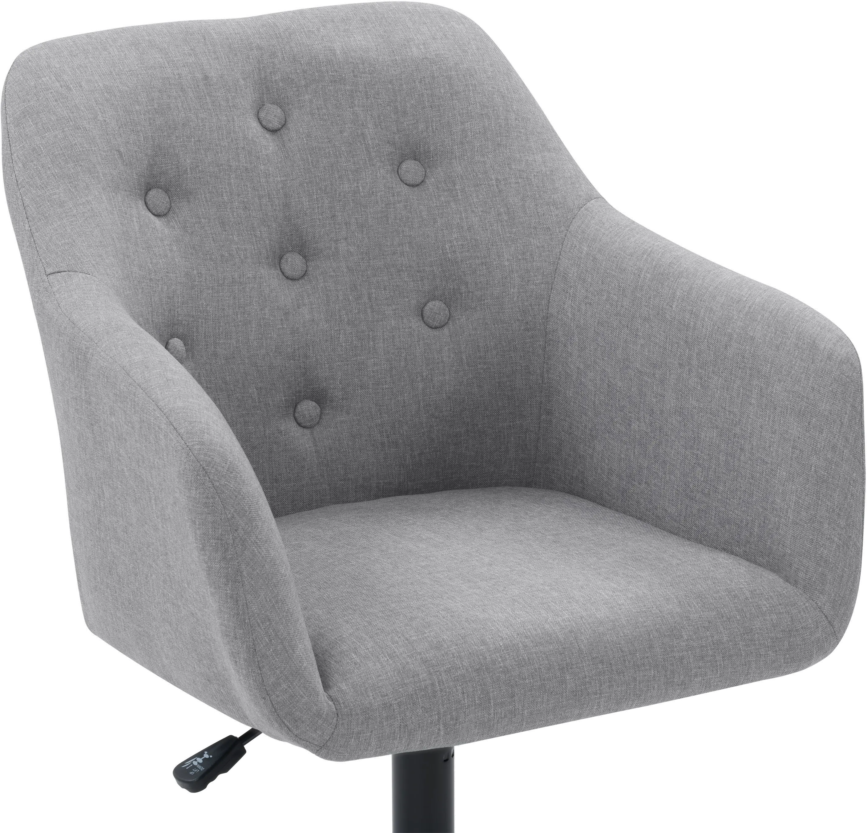 Marlowe Light Gray Button Tufted Office Chair-6