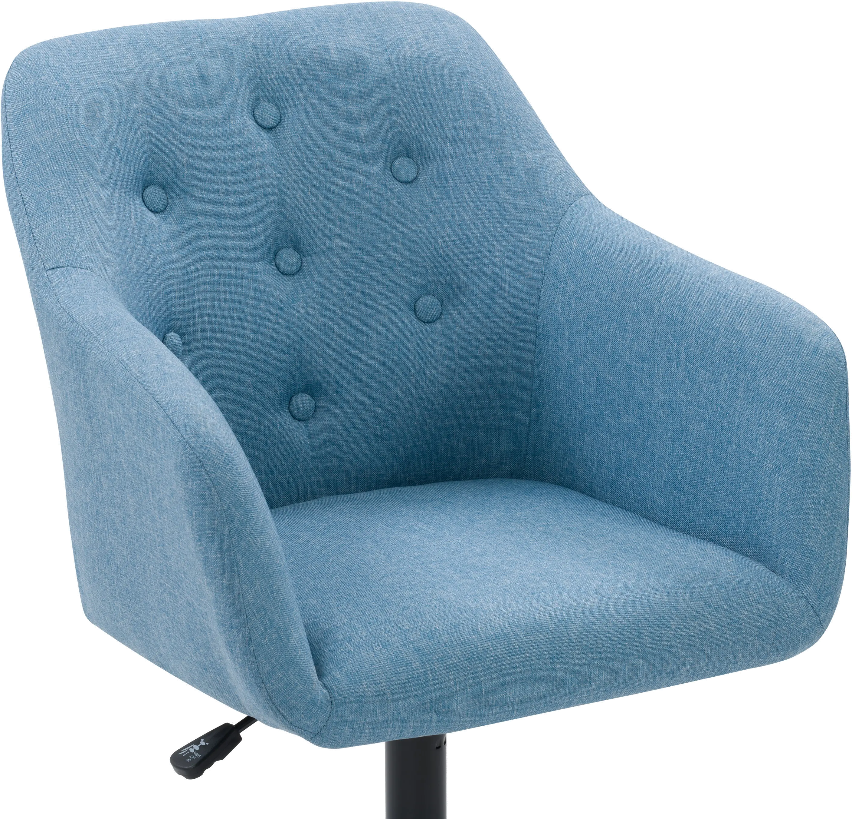 Marlowe Light Blue Button Tufted Office Chair-6