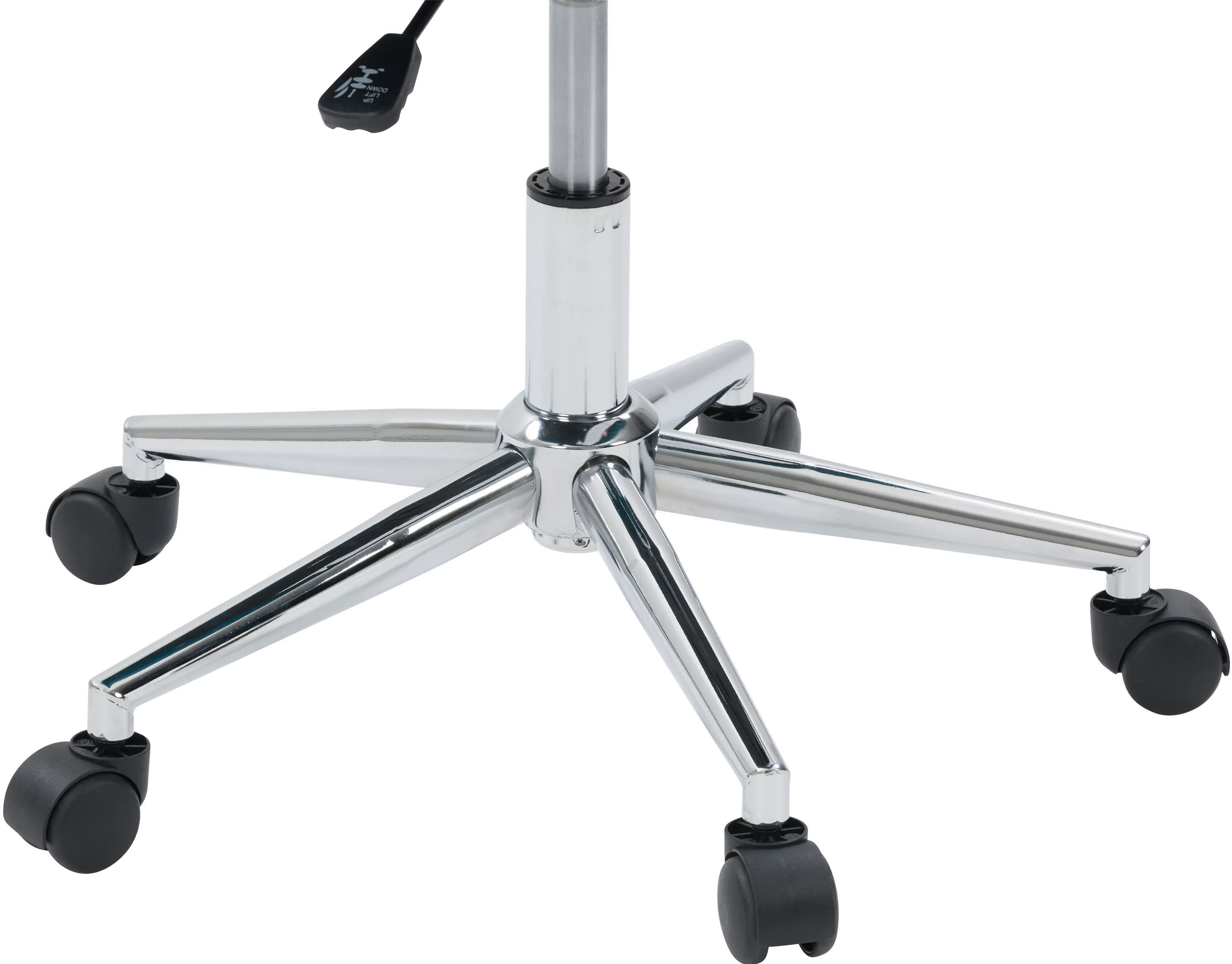 Marlowe Gray and Chrome Office Chair-7