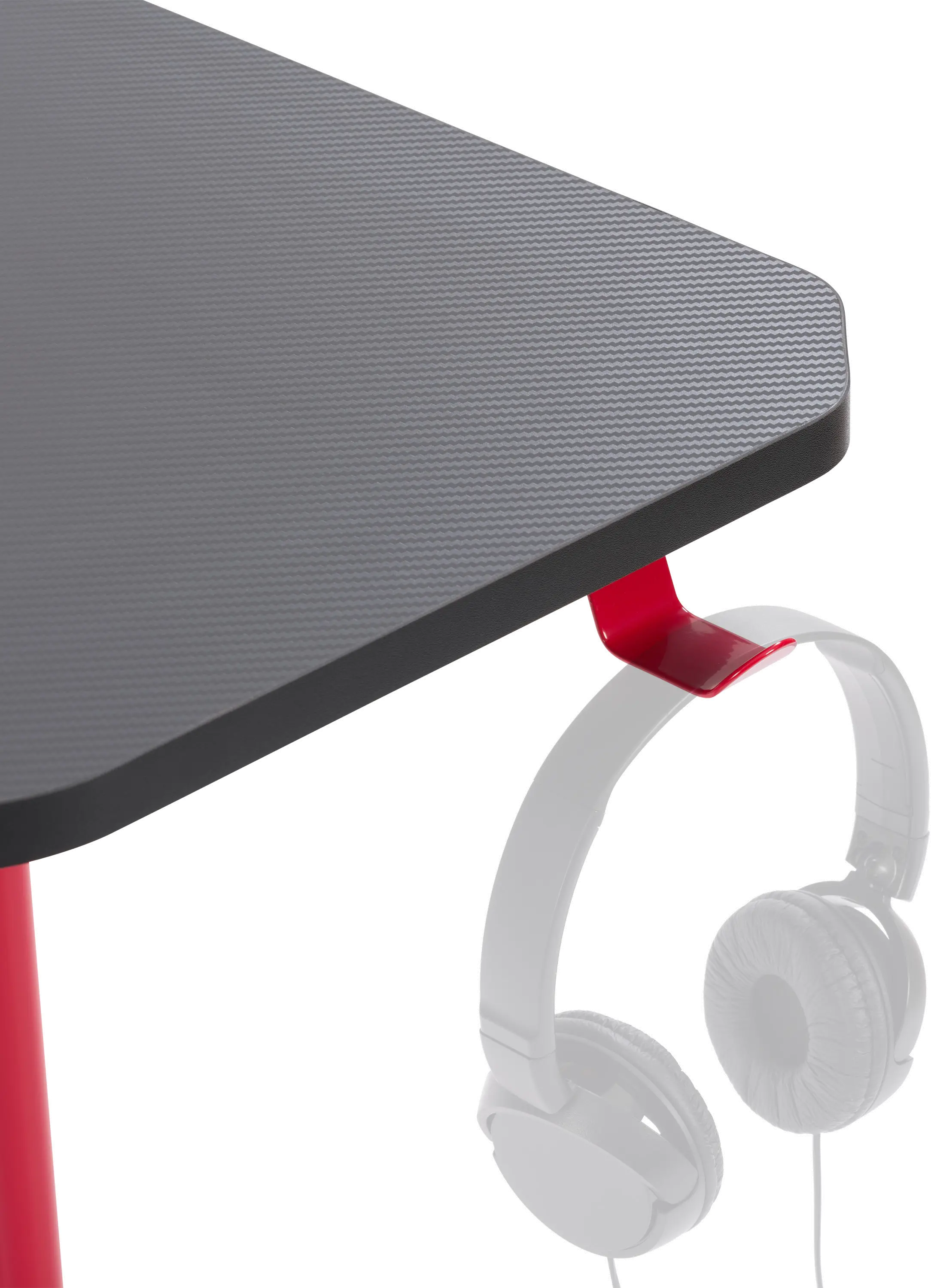 Conqueror Black and Red Gaming Desk-6