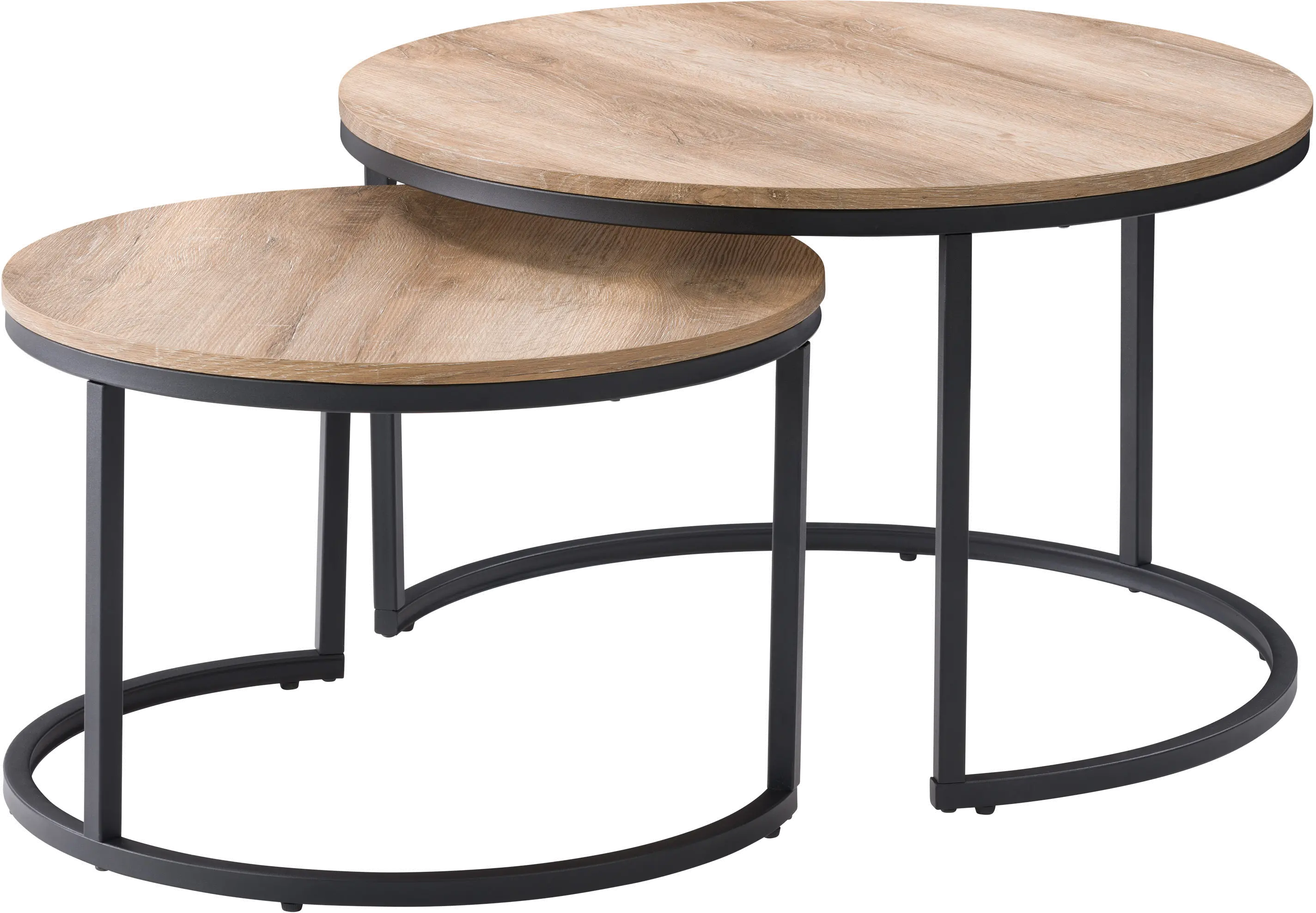 Fort Worth Light Brown Nesting Coffee Table-1