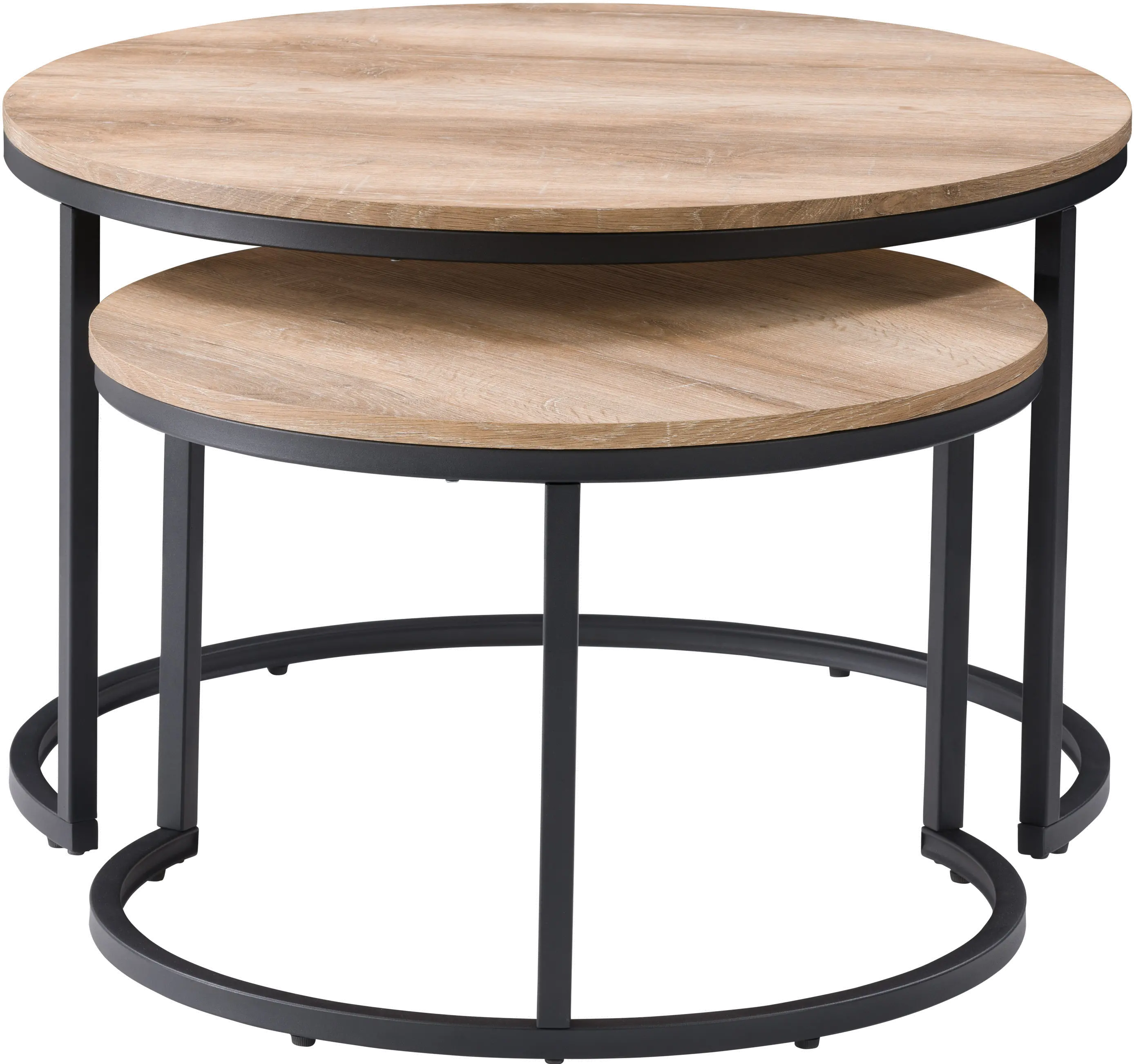 Fort Worth Light Brown Nesting Coffee Table-4