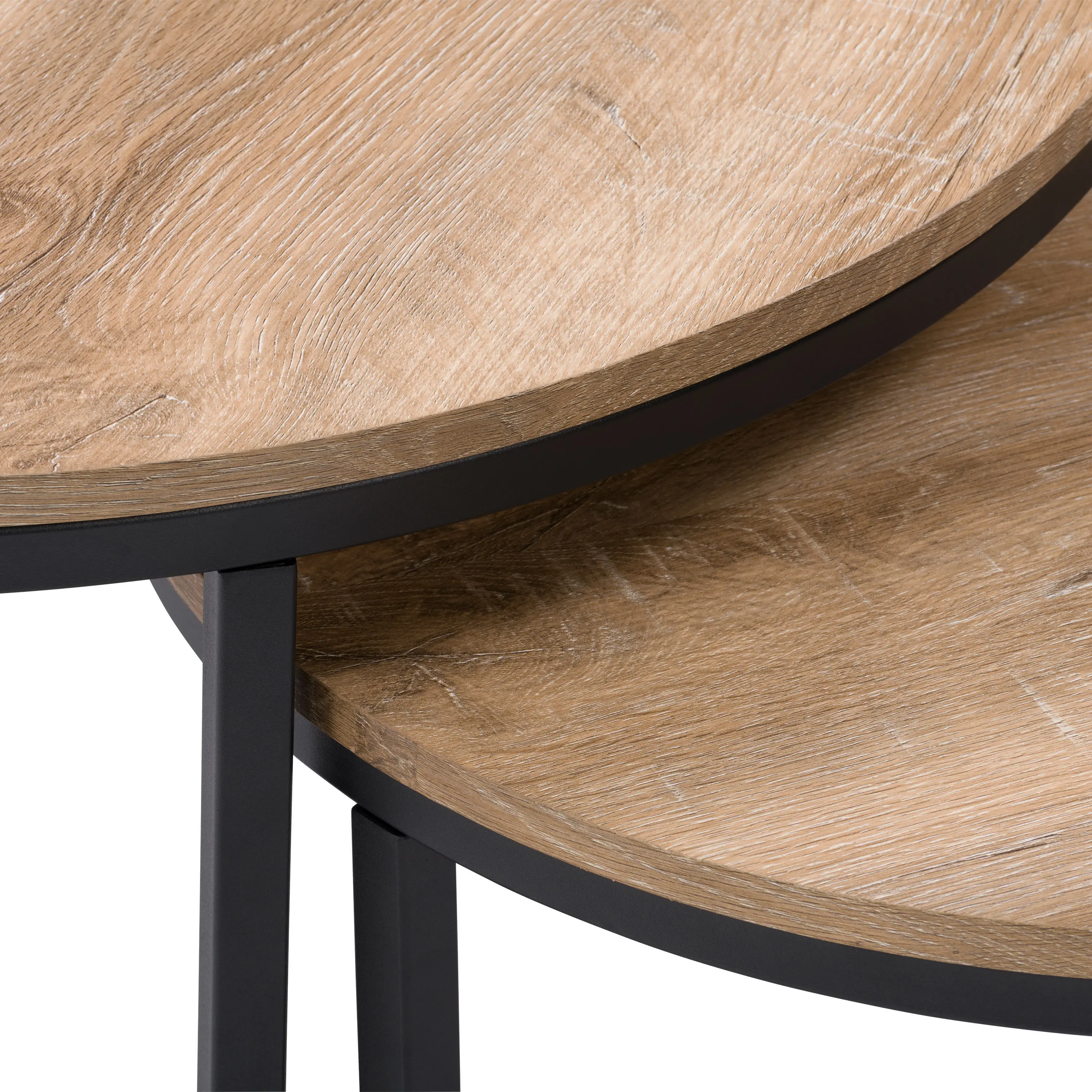 Fort Worth Light Brown Nesting Coffee Table-5