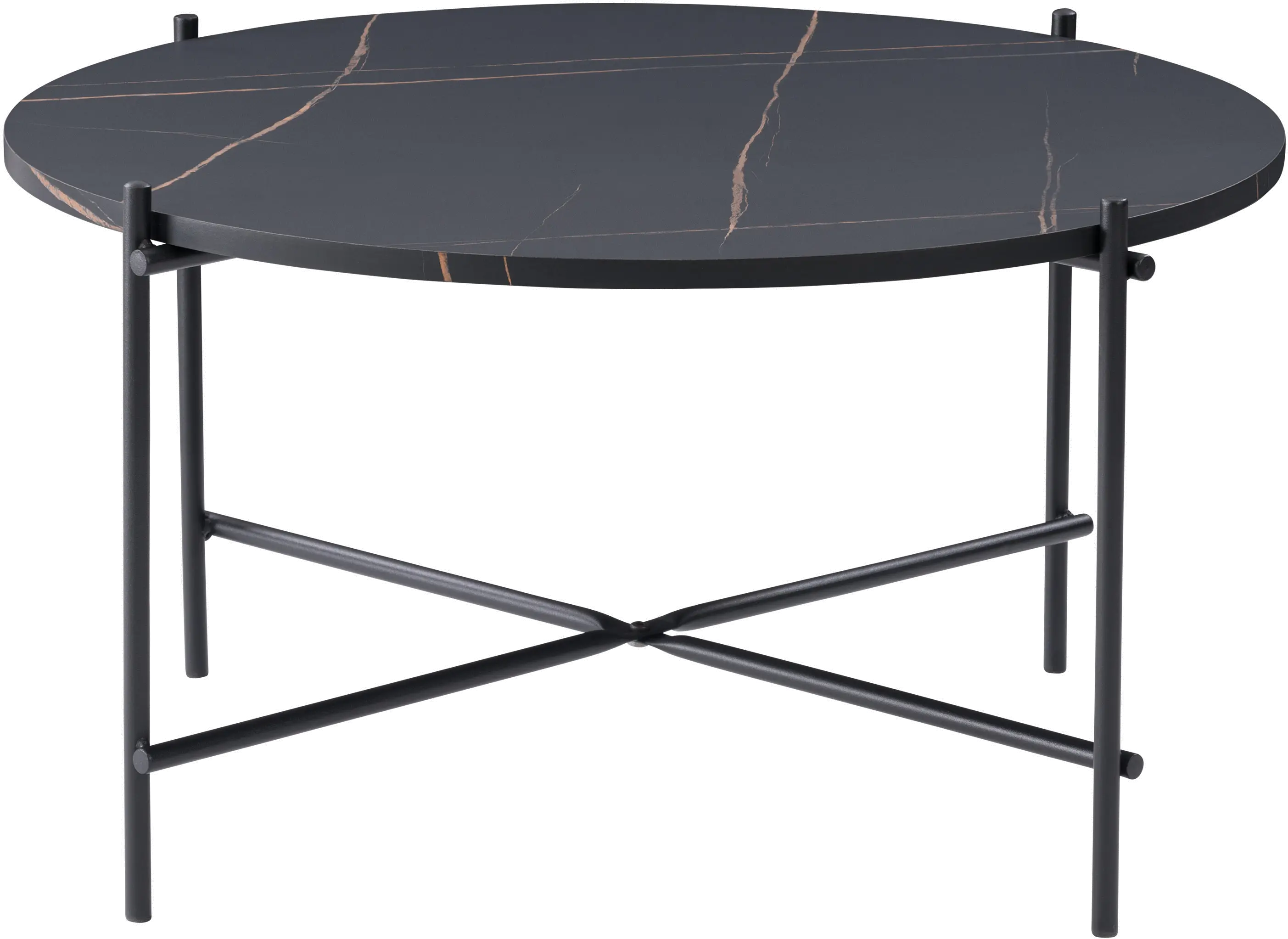 Ayla Black Marble Coffee Table-1