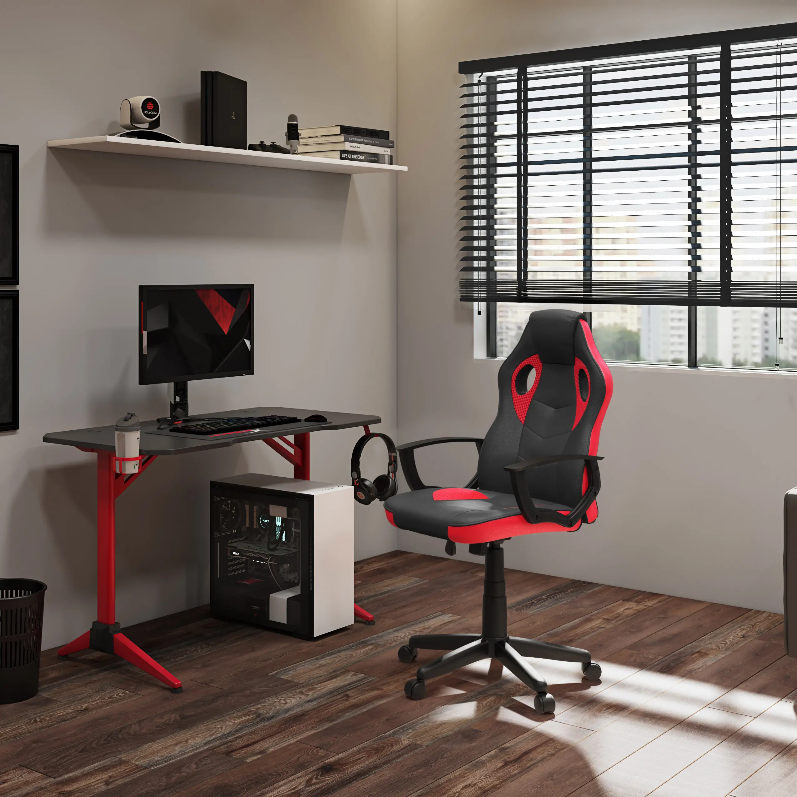 Mad Dog Black and Red Gaming Chair-2