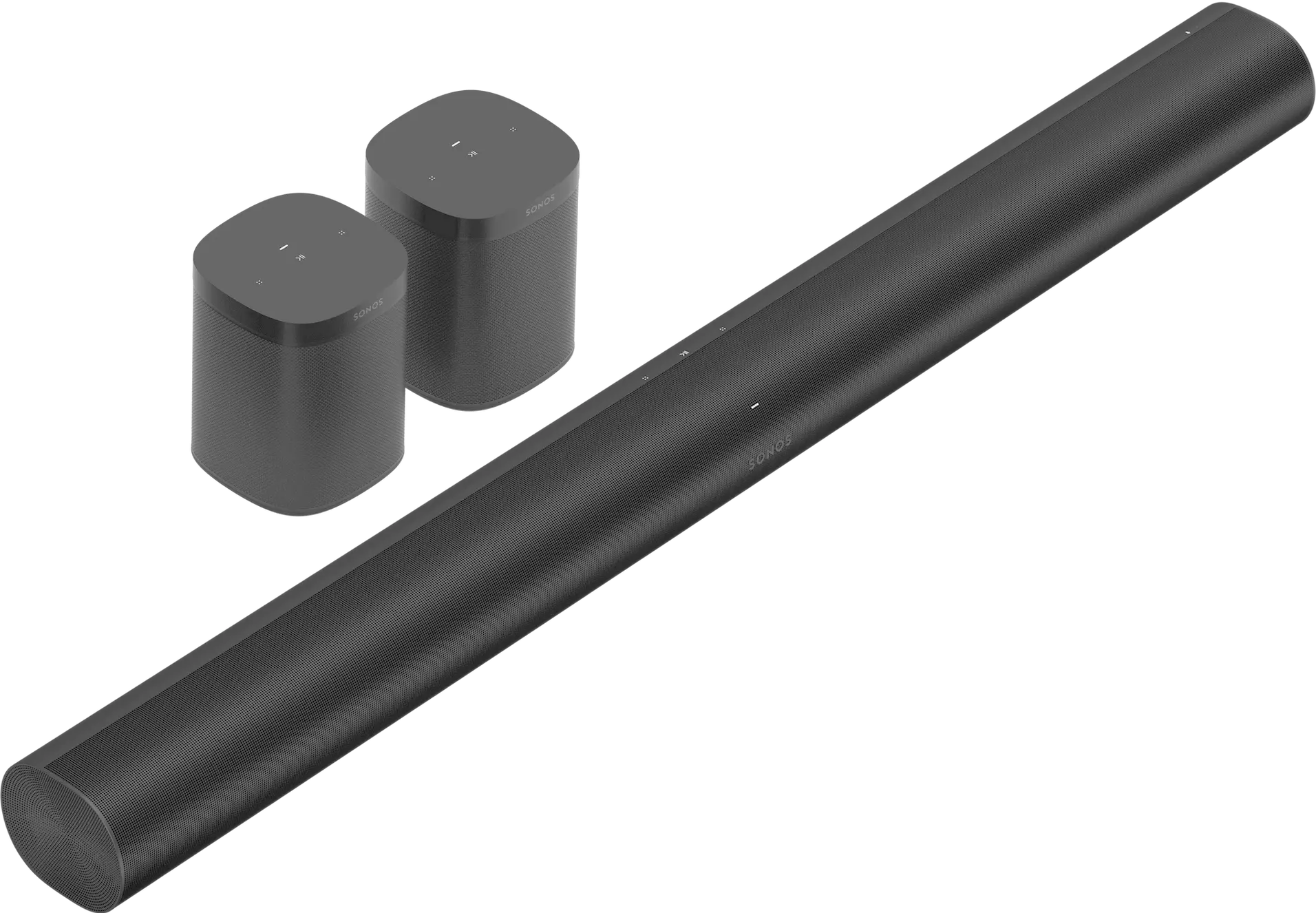 KIT-ARC/2-ONE SL BLACK Sonos Arc 2 / (2) One SL Speaker Kit, Black-1