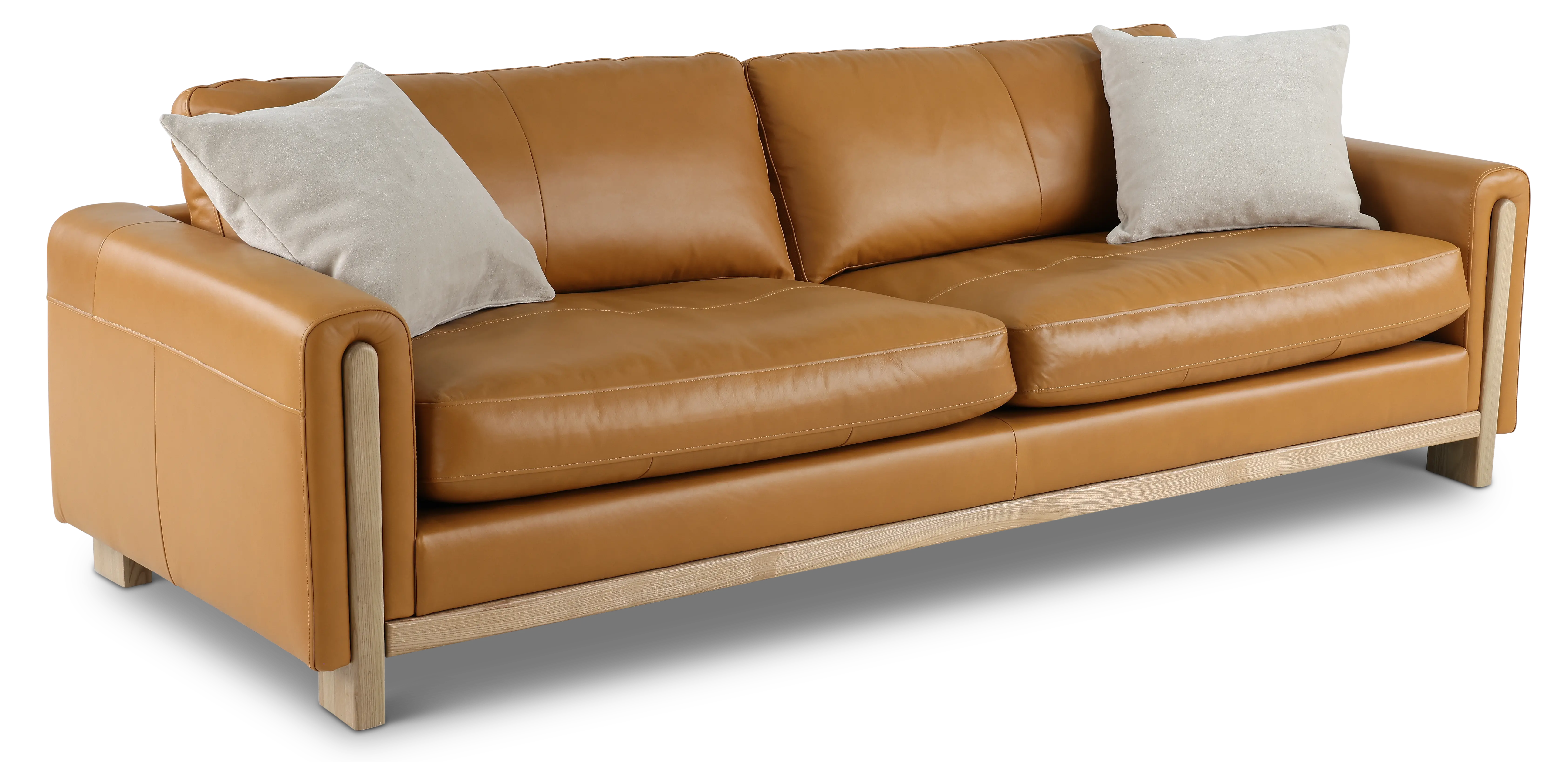 Kinsley Tan Leather Sofa-4