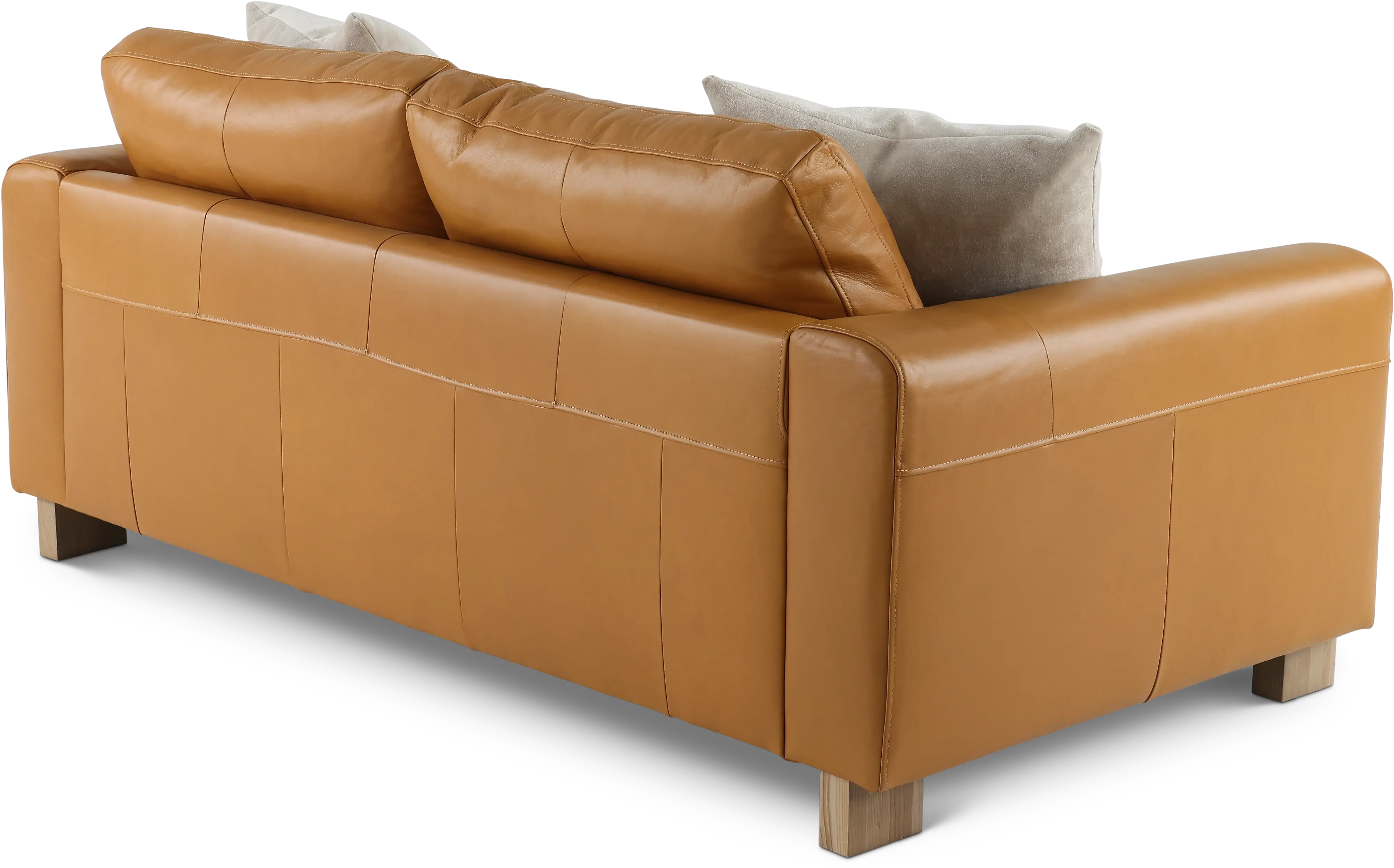 Kinsley Tan Leather Loveseat-5