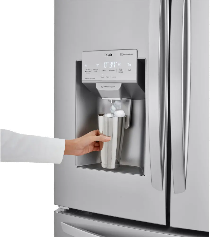 LMXC22626S LG 22 cu ft French Door Refrigerator - Counter Depth Stainless Steel-11