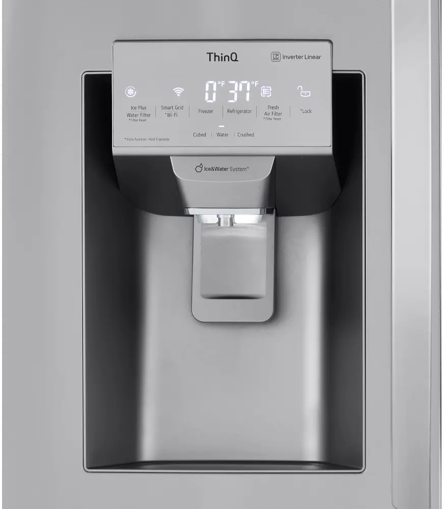 LMXC22626S LG 22 cu ft French Door Refrigerator - Counter Depth Stainless Steel-12