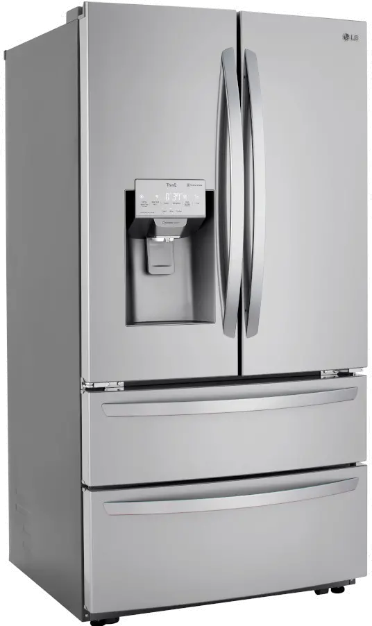 LMXC22626S LG 22 cu ft French Door Refrigerator - Counter Depth Stainless Steel-1