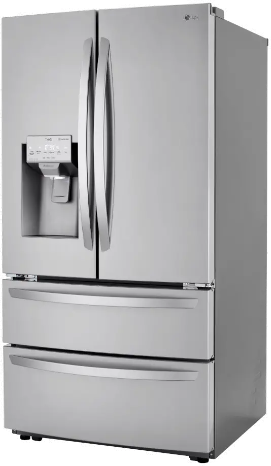 LMXC22626S LG 22 cu ft French Door Refrigerator - Counter Depth Stainless Steel-3