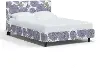 752PBDALPRWOGA Brianna Periwinkle Floral Queen Platform Bed - Skyline Furniture