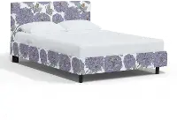 754PBDALPRWOGA Brianna Periwinkle Floral California King Platform Bed - Skyline Furniture
