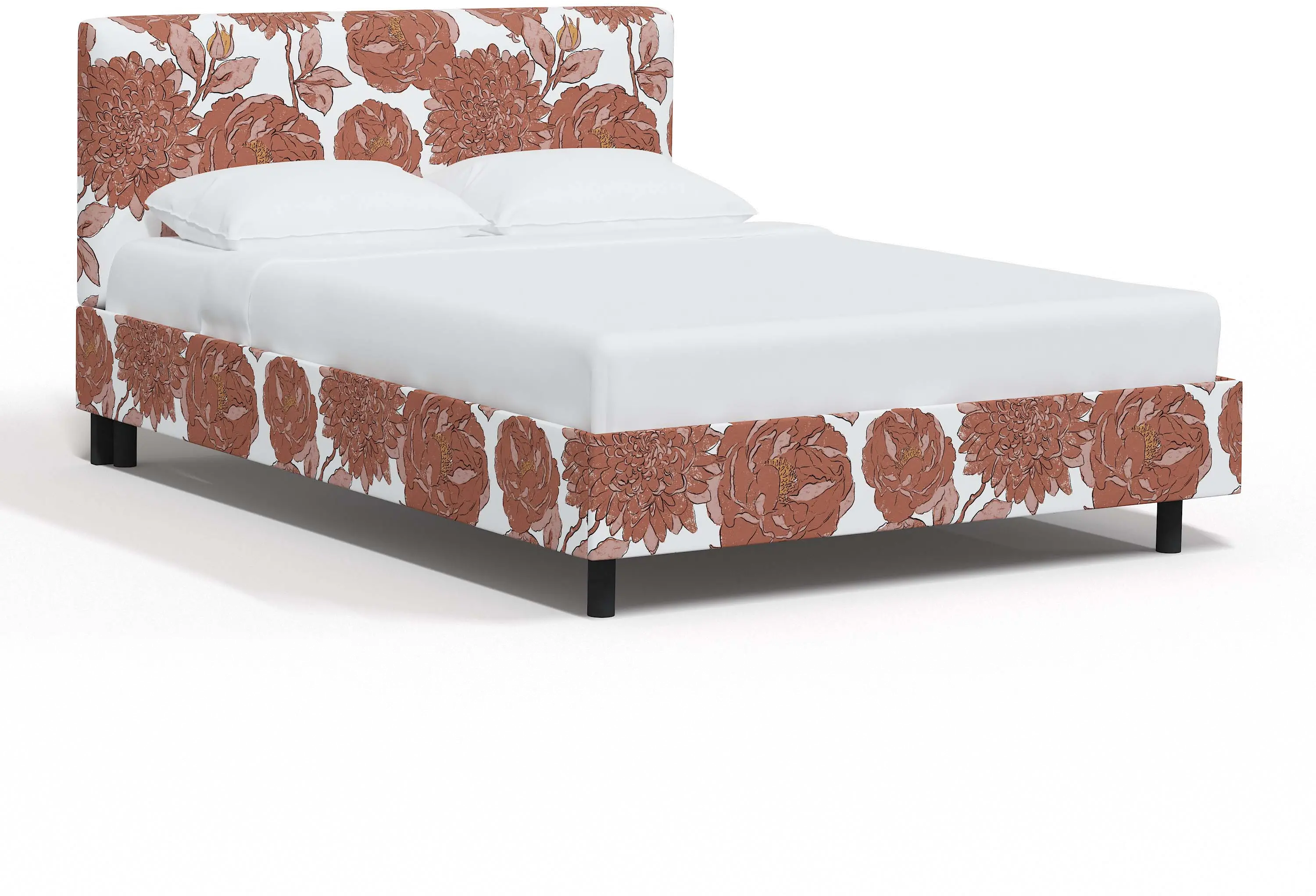 752PBDALPKOGA Brianna Pink Floral Queen Platform Bed - Skyline Furniture-2