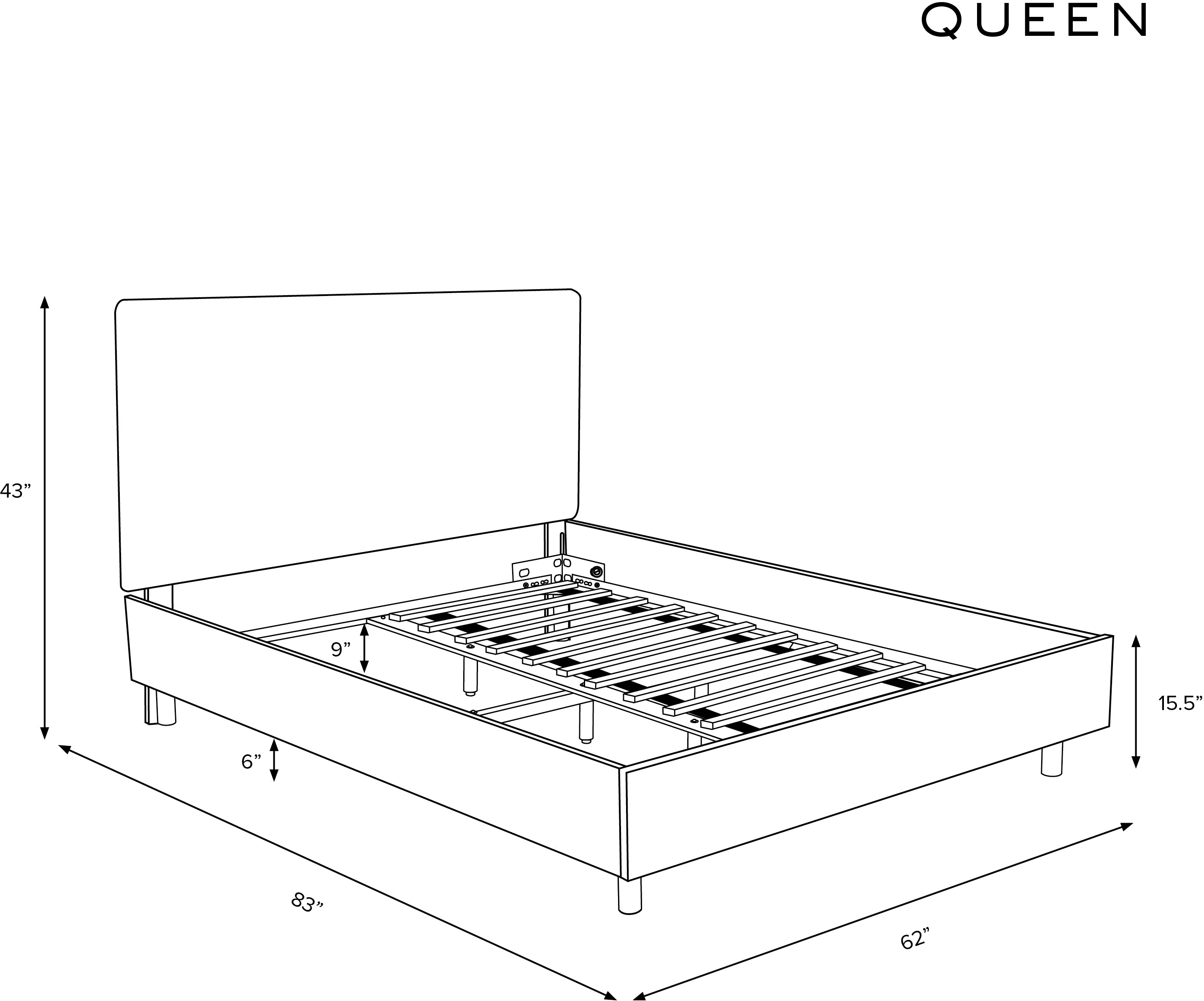 752PBDALPKOGA Brianna Pink Floral Queen Platform Bed - Skyline Furniture-5