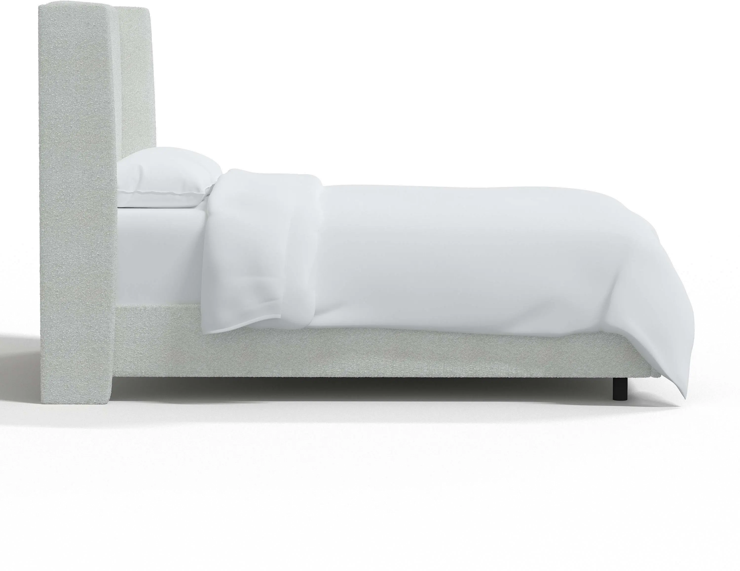 432BEDCPNIVR Sasha Bouclé Ivory Square Wingback Queen Bed - Skyline Furniture-3