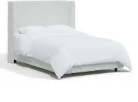 434BEDCPNIVR Sasha Bouclé Ivory Curved Wingback California King Bed - Skyline Furniture