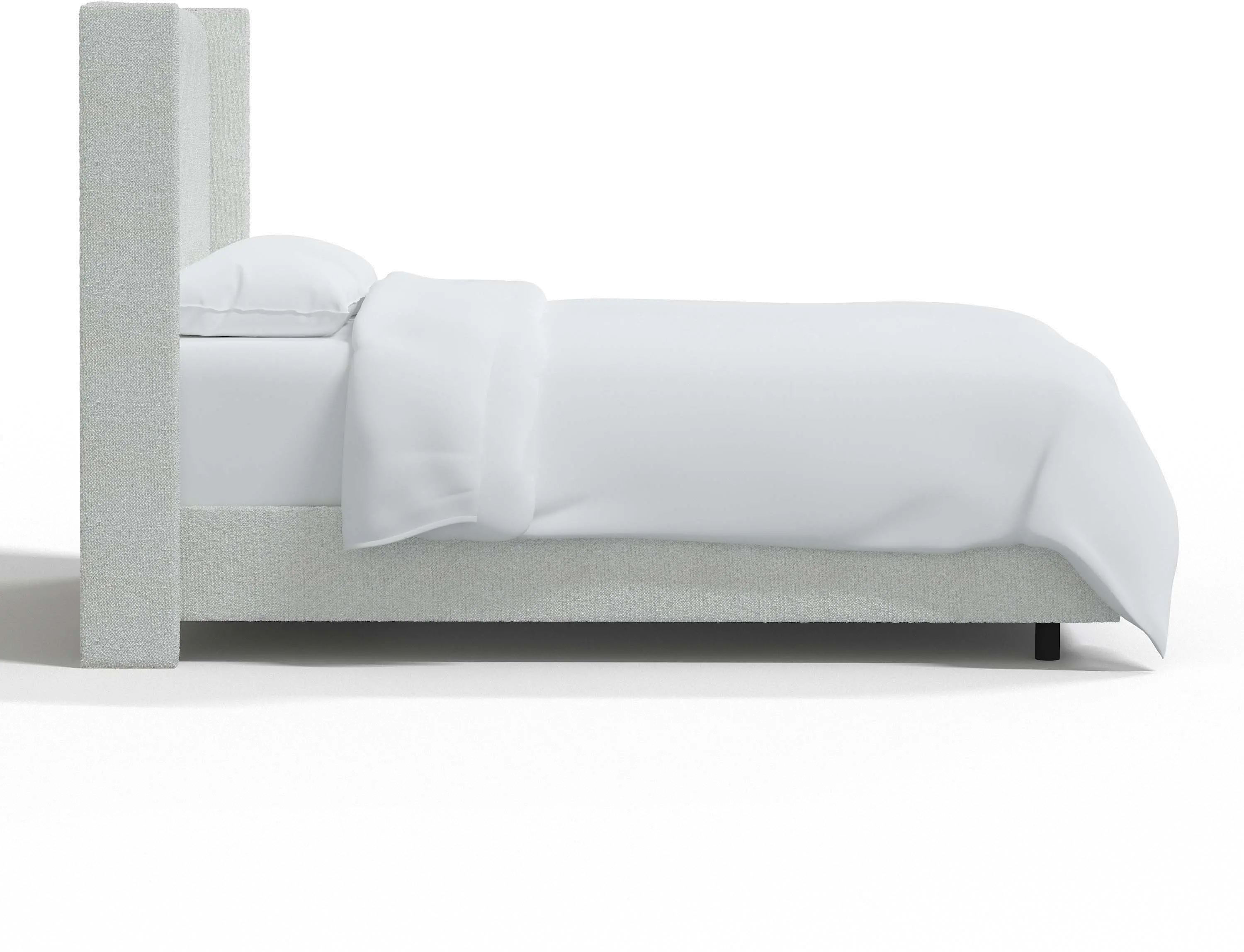 500BEDCPNIVR Penelope Bouclé Ivory Straight Wingback Twin Bed - Skyline Furniture-3