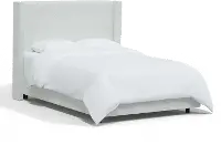 501BEDCPNIVR Penelope Bouclé Ivory Straight Wingback Full Bed - Skyline Furniture