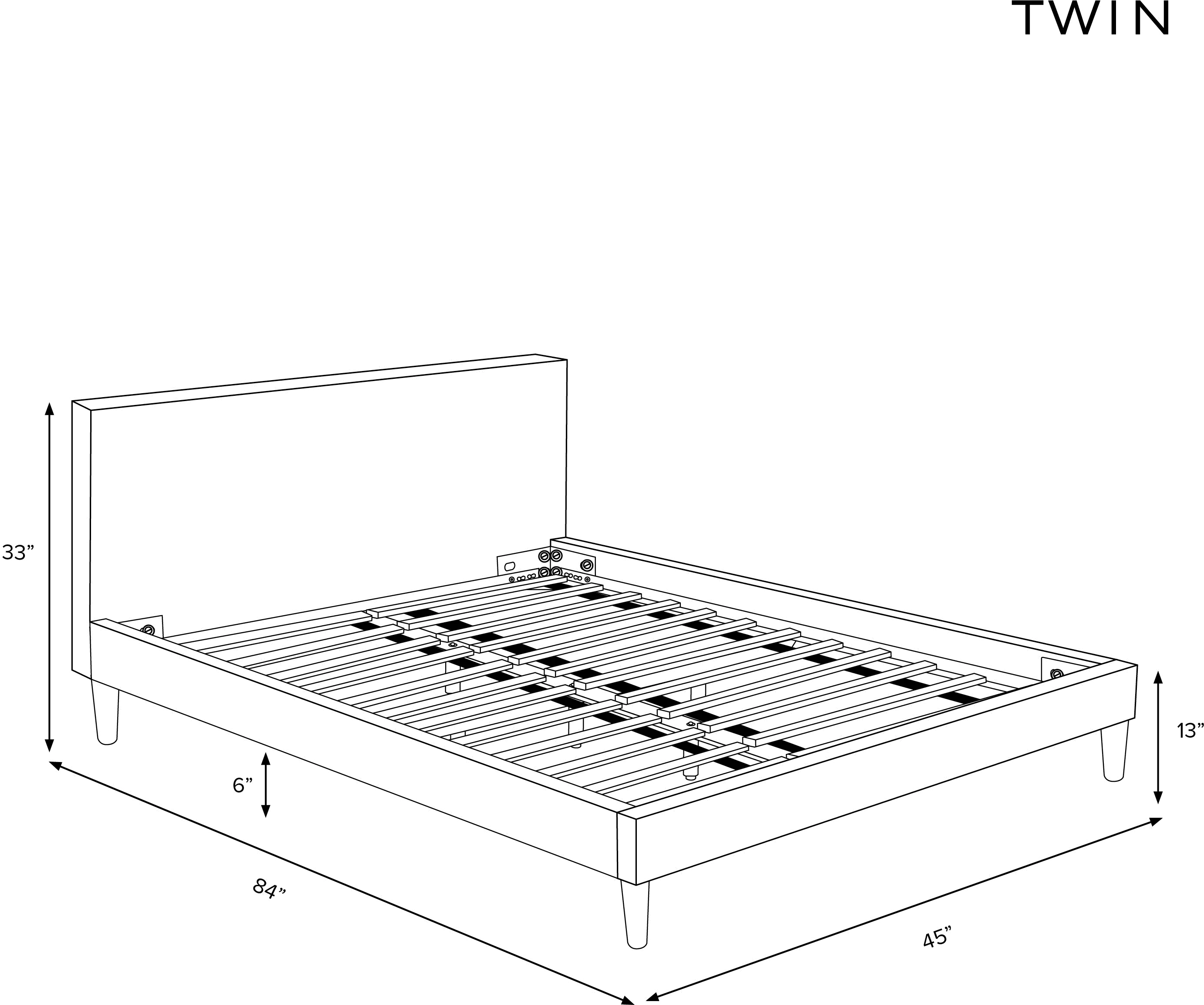 1370BEDEVLNTLOGA Maeve Beige Abstract Print Twin Platform Bed - Skyline Furniture-5