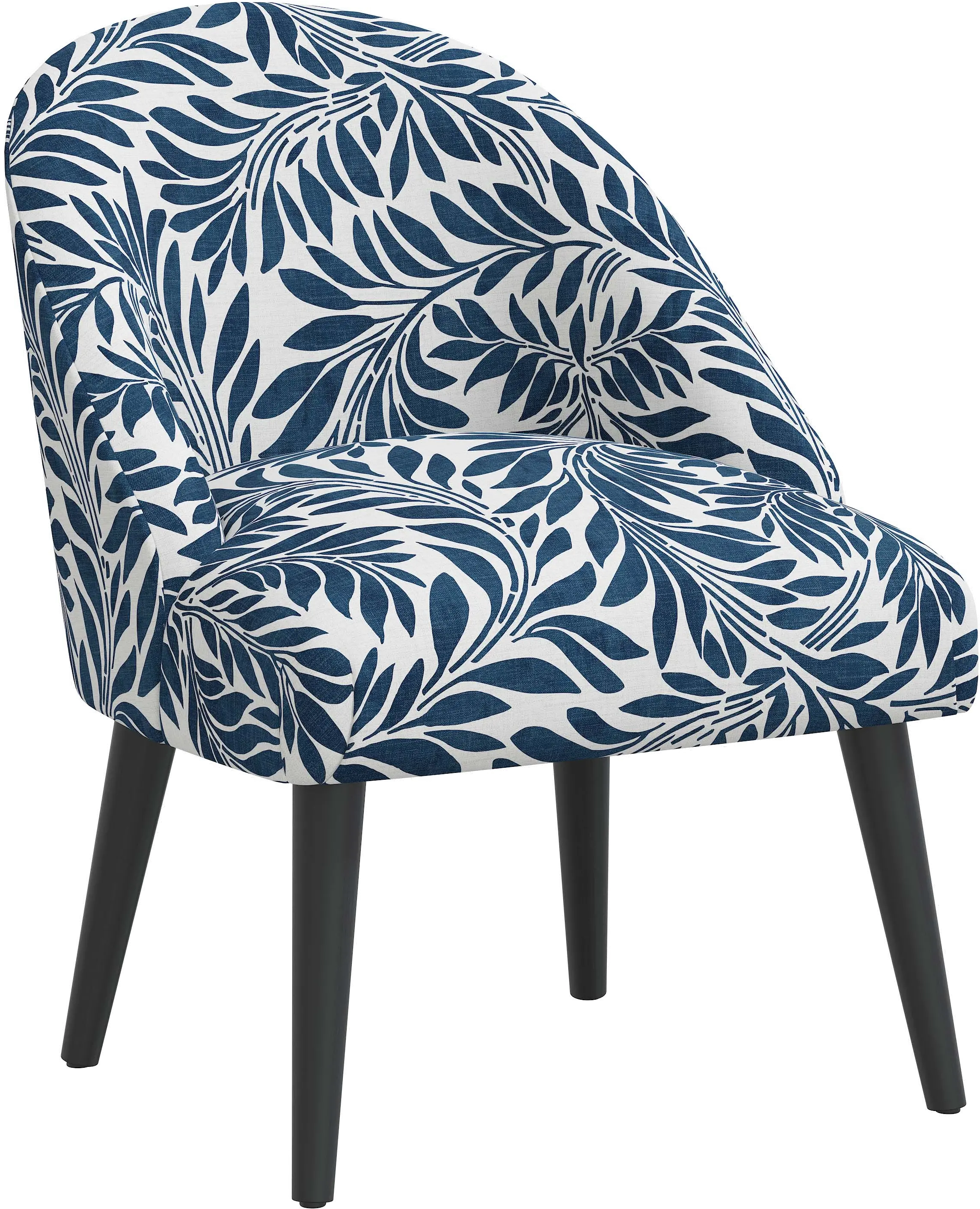 62-1GRVNNVYOGA Connie Navy Vine Print Accent Chair - Skyline Furniture-1