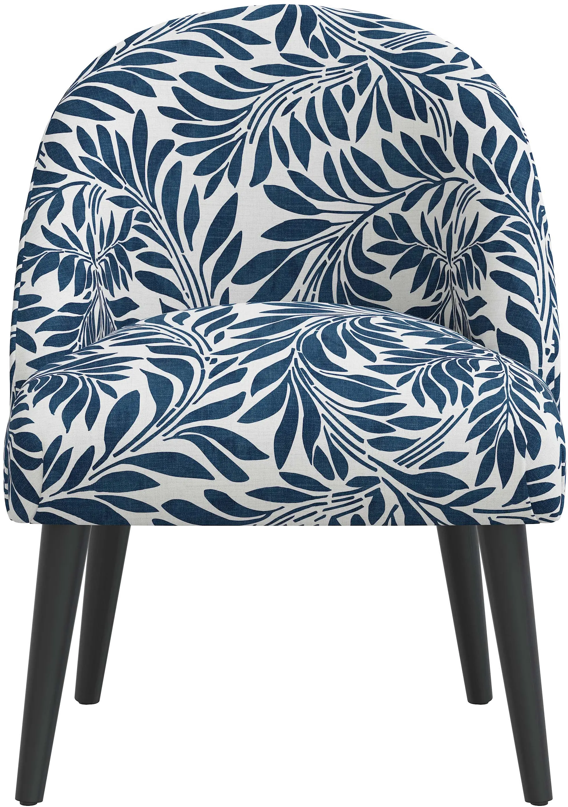 62-1GRVNNVYOGA Connie Navy Vine Print Accent Chair - Skyline Furniture-3