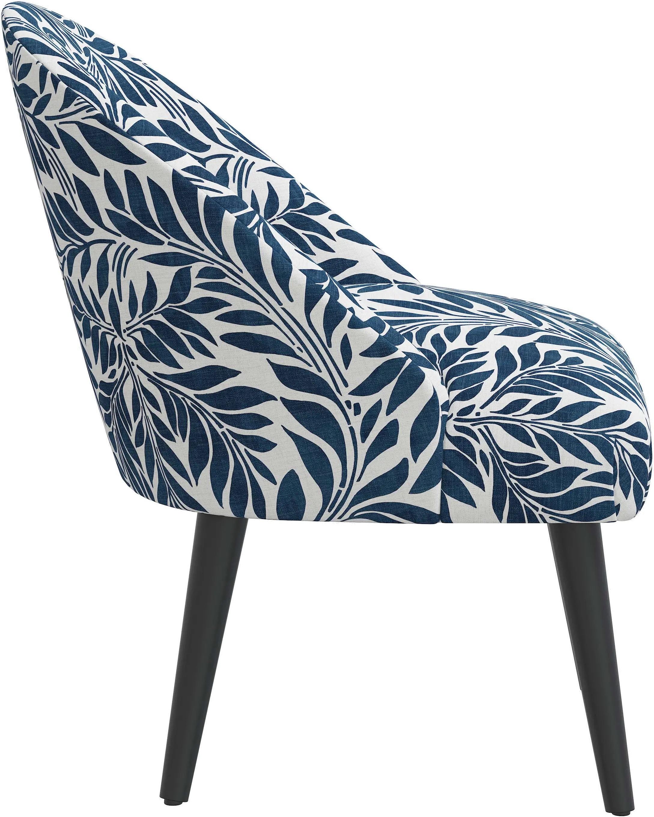 62-1GRVNNVYOGA Connie Navy Vine Print Accent Chair - Skyline Furniture-4