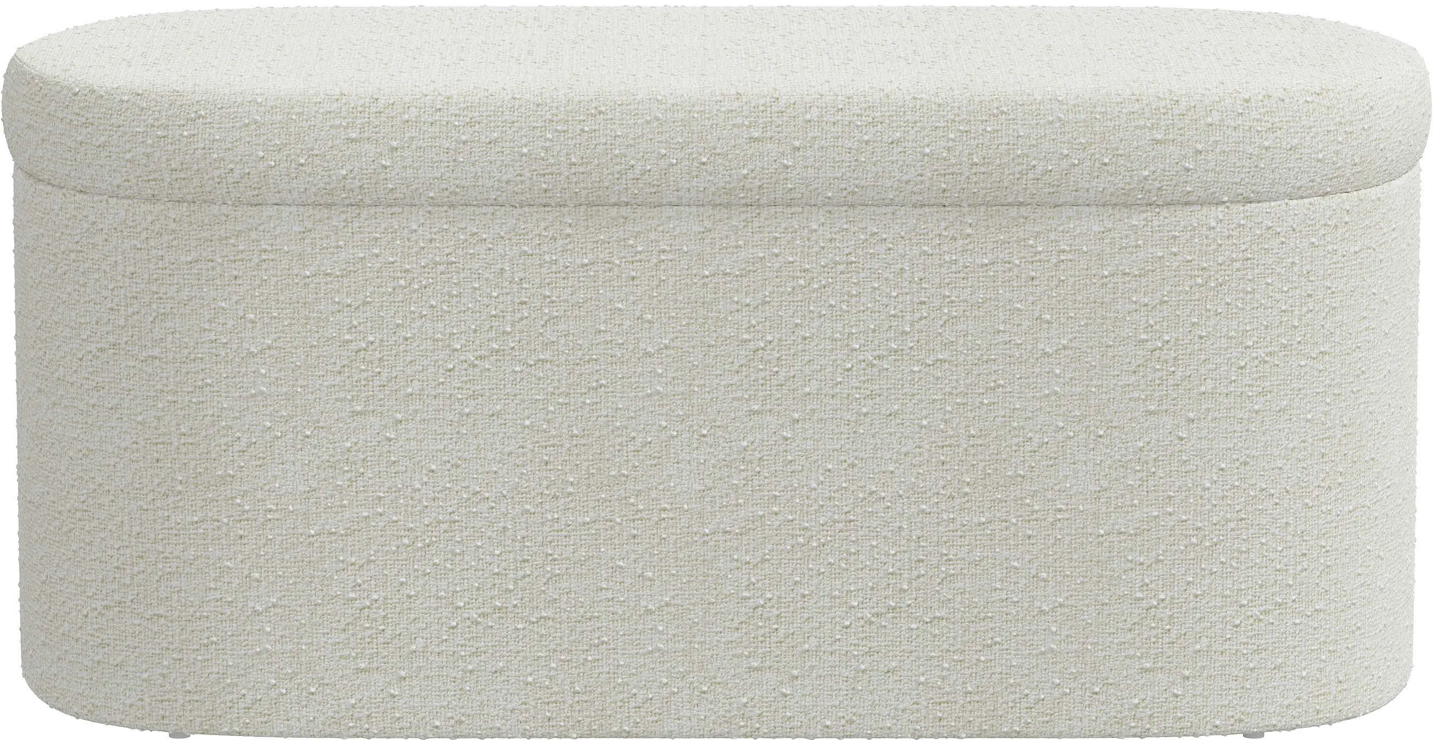 1225STMLNSNW Frida Boucle Ivory Storage Bench - Skyline Furniture-3