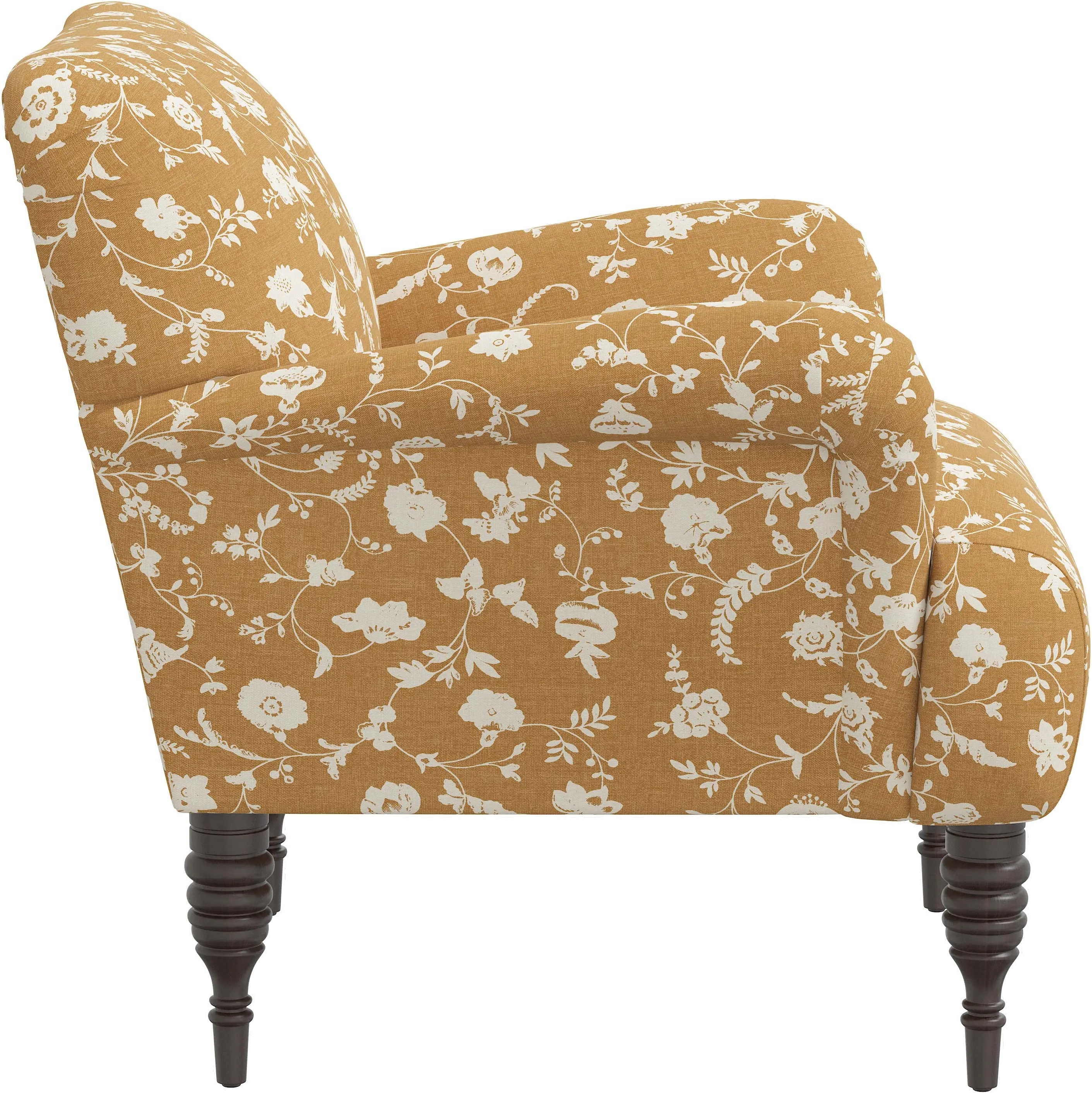 9505RBNFLOCROGA Eliza Ochre Floral Accent Chair - Skyline Furniture-2