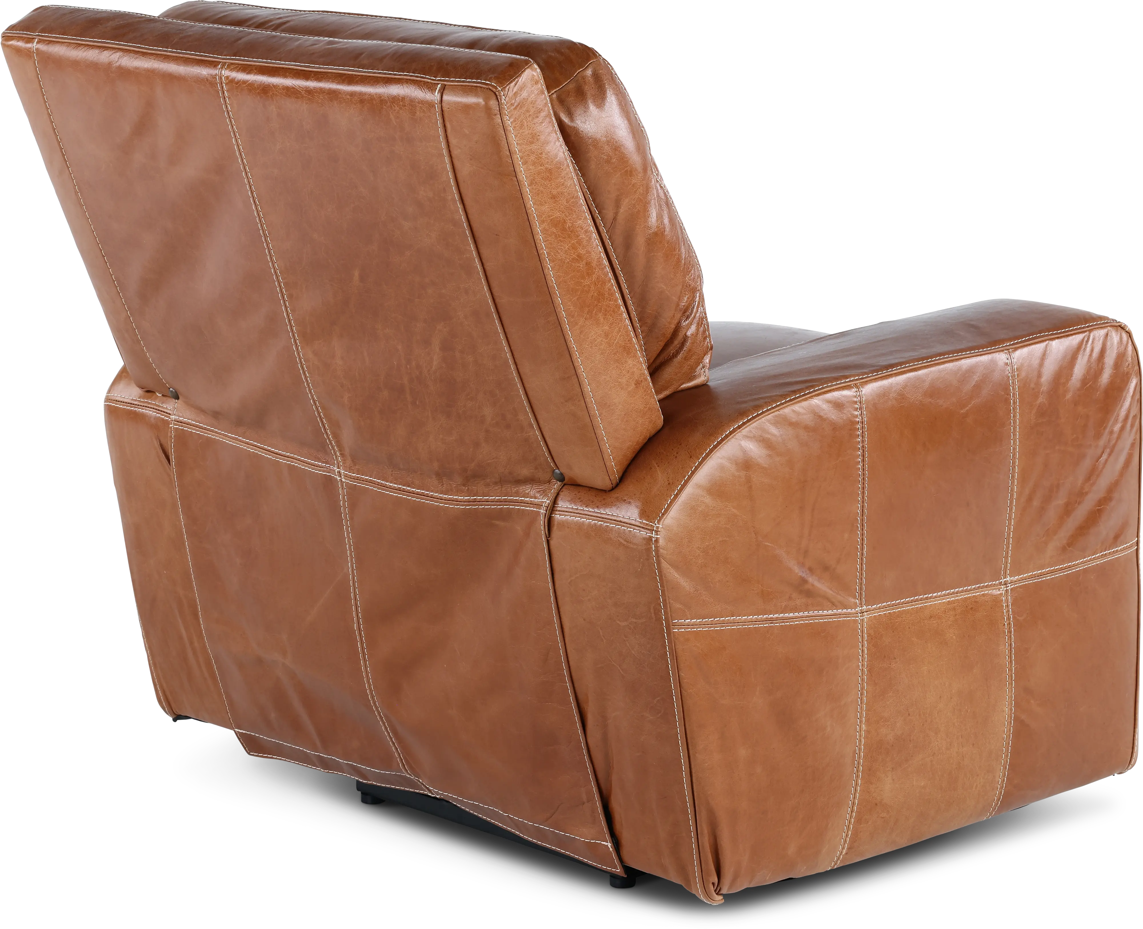 Sunset Light Brown Leather Power Recliner-7